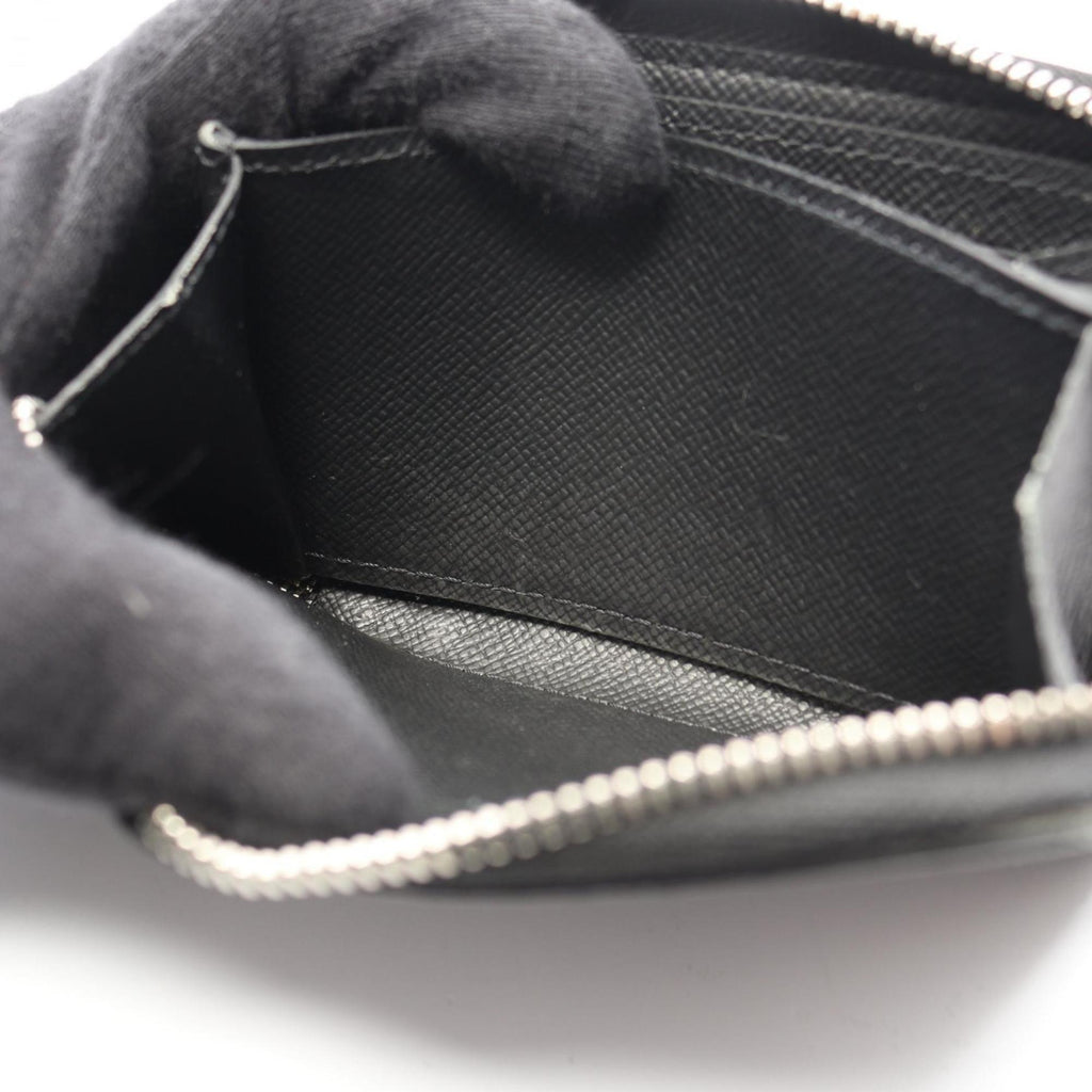 Louis Vuitton Black Taiga Leather Coin Purse/Coin Case