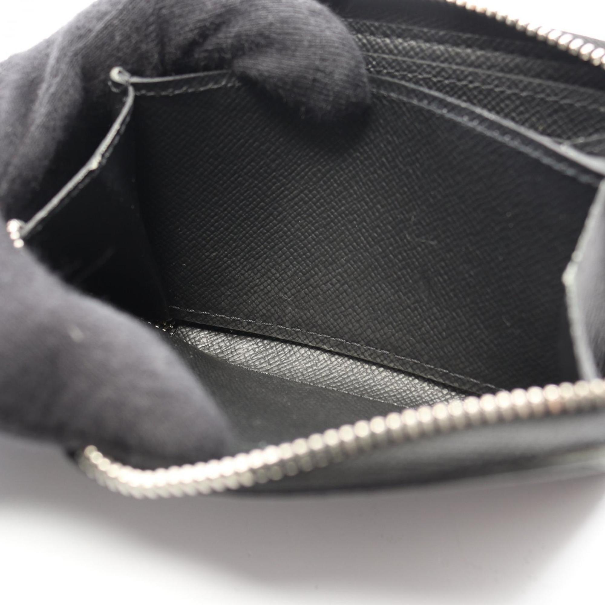 Louis Vuitton Black Taiga Leather Coin Purse/Coin Case