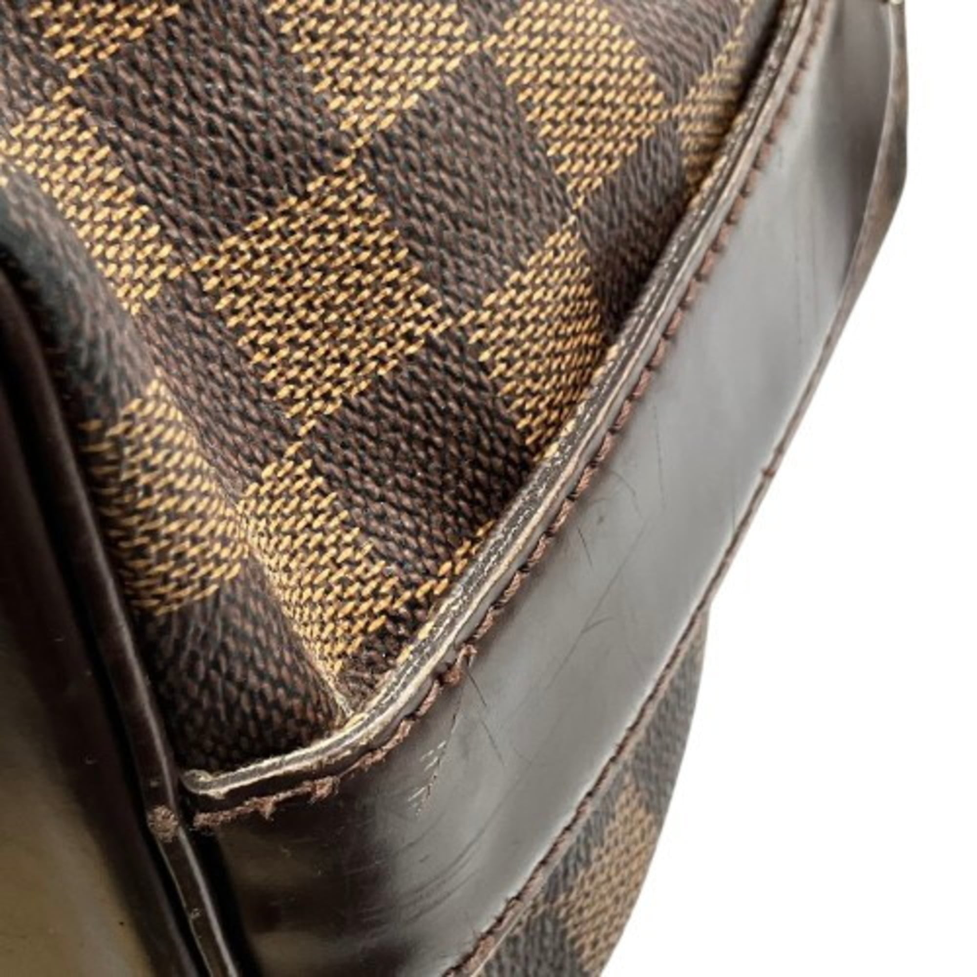 Louis Vuitton Brown Damier Canvas Pvc Tote Bag