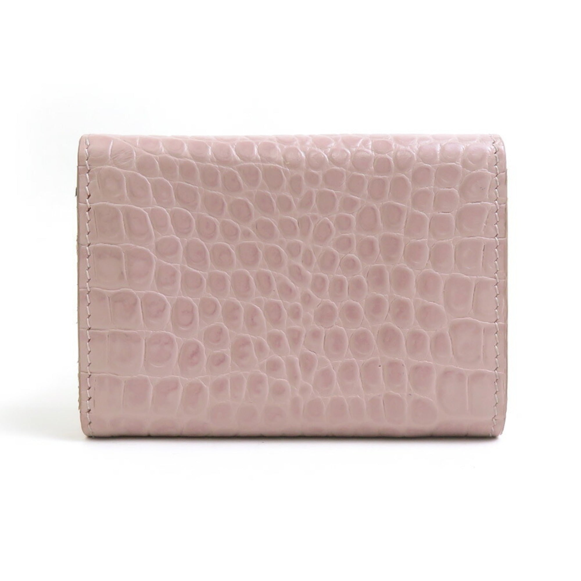 Saint Laurent Pink Leather Wallet (Tri-Fold) (Pre-Owned)