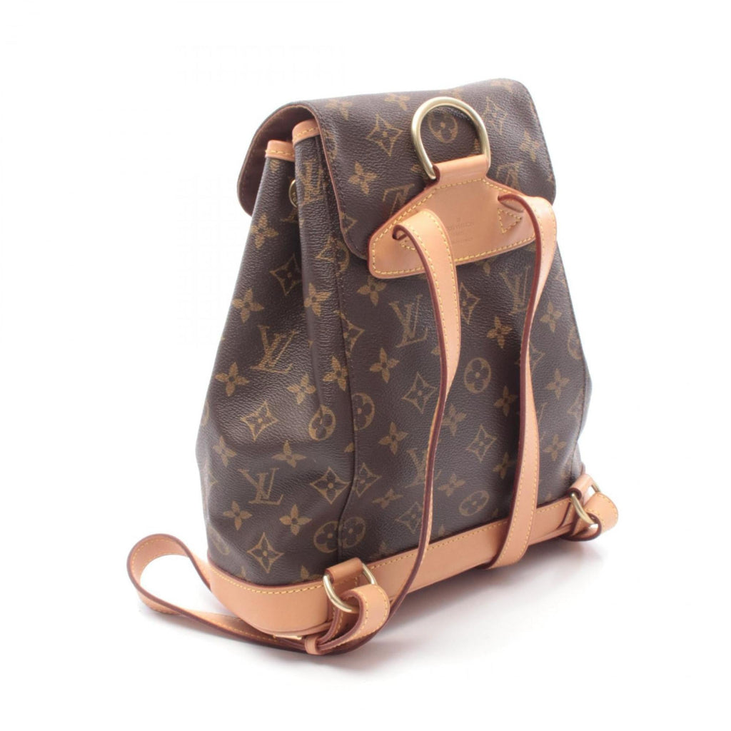 Louis Vuitton Brown Coated Canvas Pvc Monogram Leather Backpack Handbag