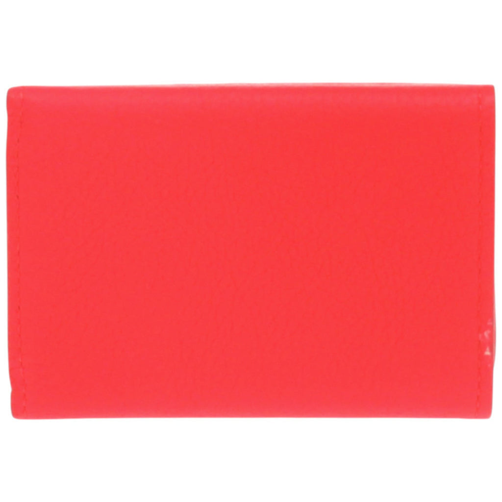 Louis Vuitton Red Color Leather Wallet (Tri-Fold)