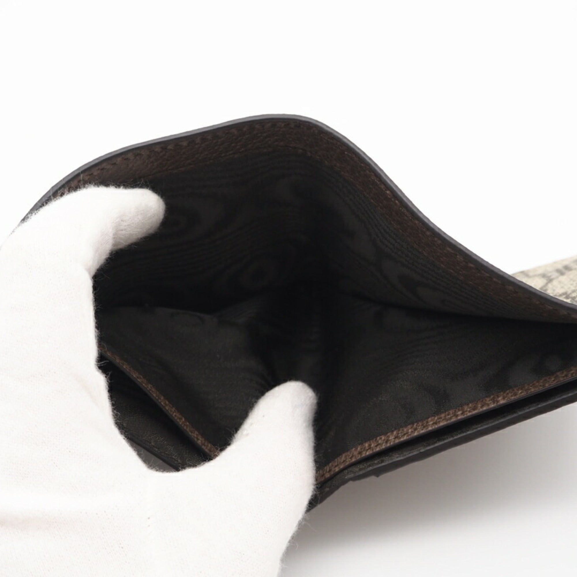 Balenciaga Beige Coated Canvas Leather Wallet (Bi-Fold)