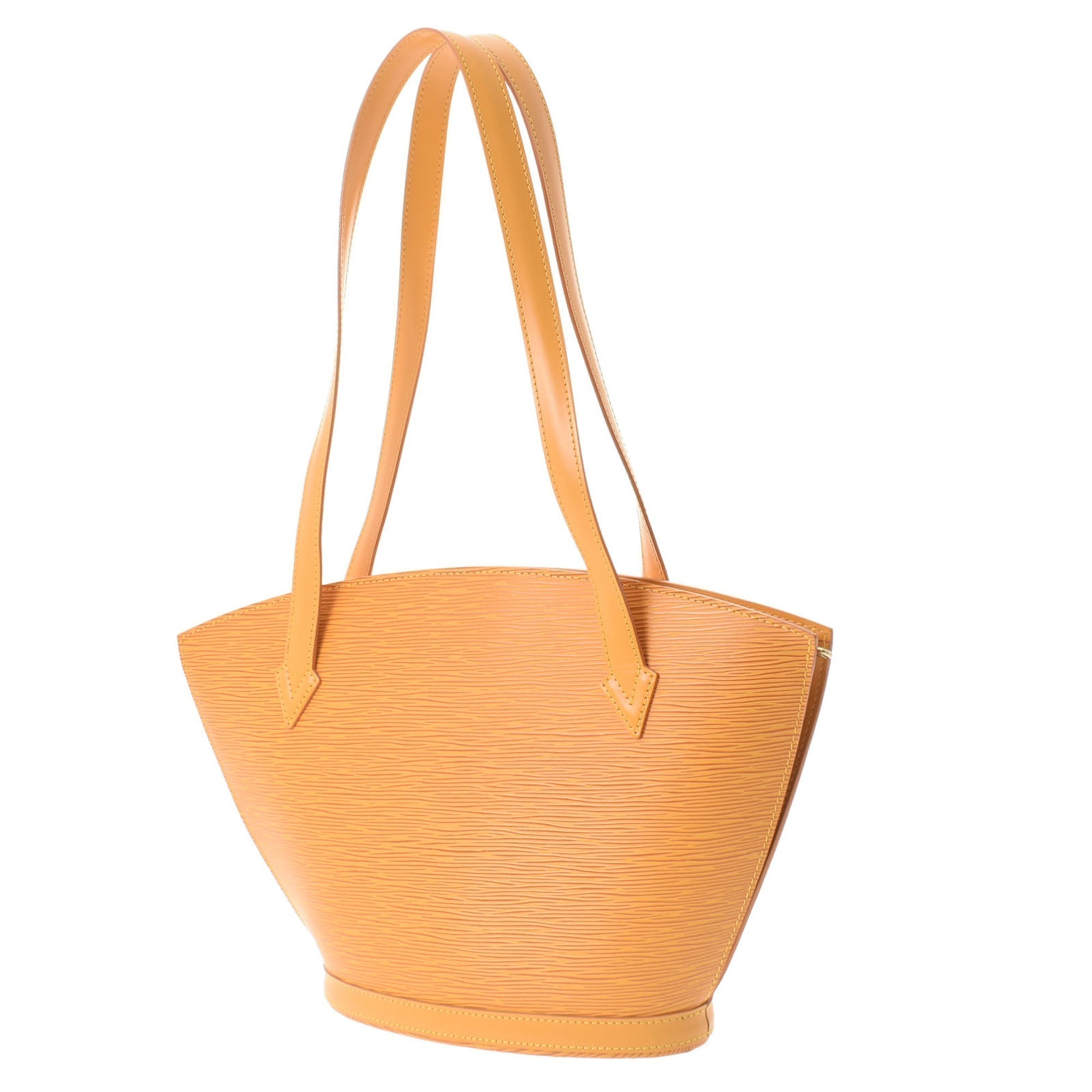 LOUIS VUITTON Epi San Jack Poignier Long Yellow M52339 Ladies Leather Shoulder Bag