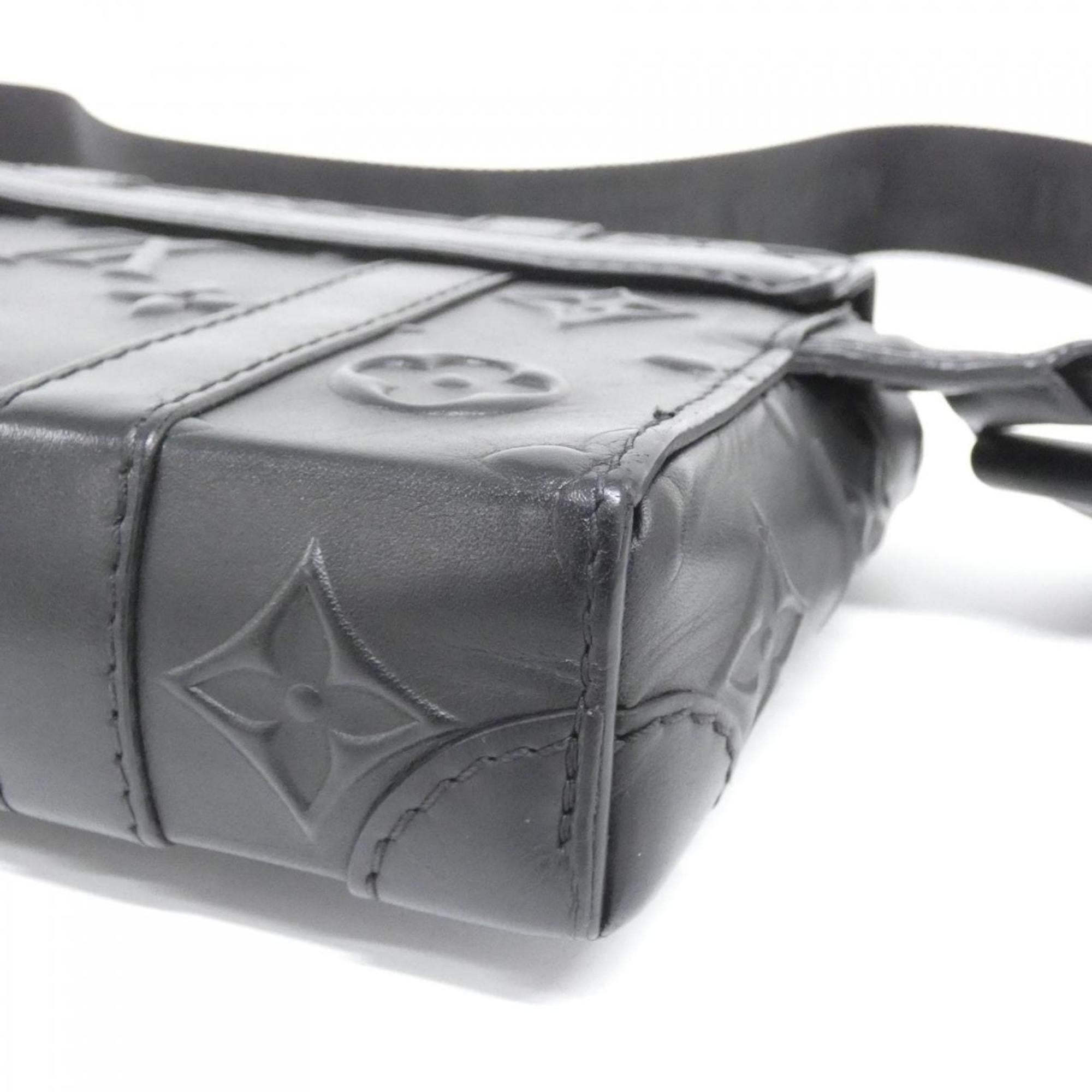 Louis Vuitton Monogram Black Leather Shoulder Bag