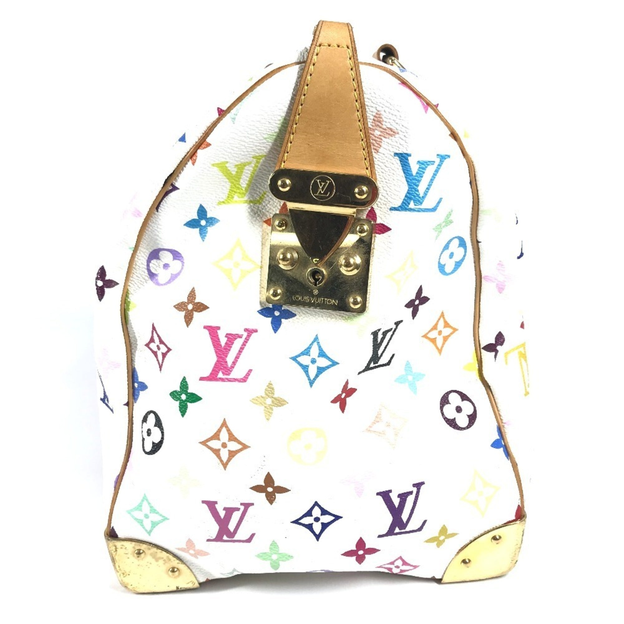 Louis Vuitton Blanc Monogram Multi-Color White Monogram Multicolore Boston Bag Handbag