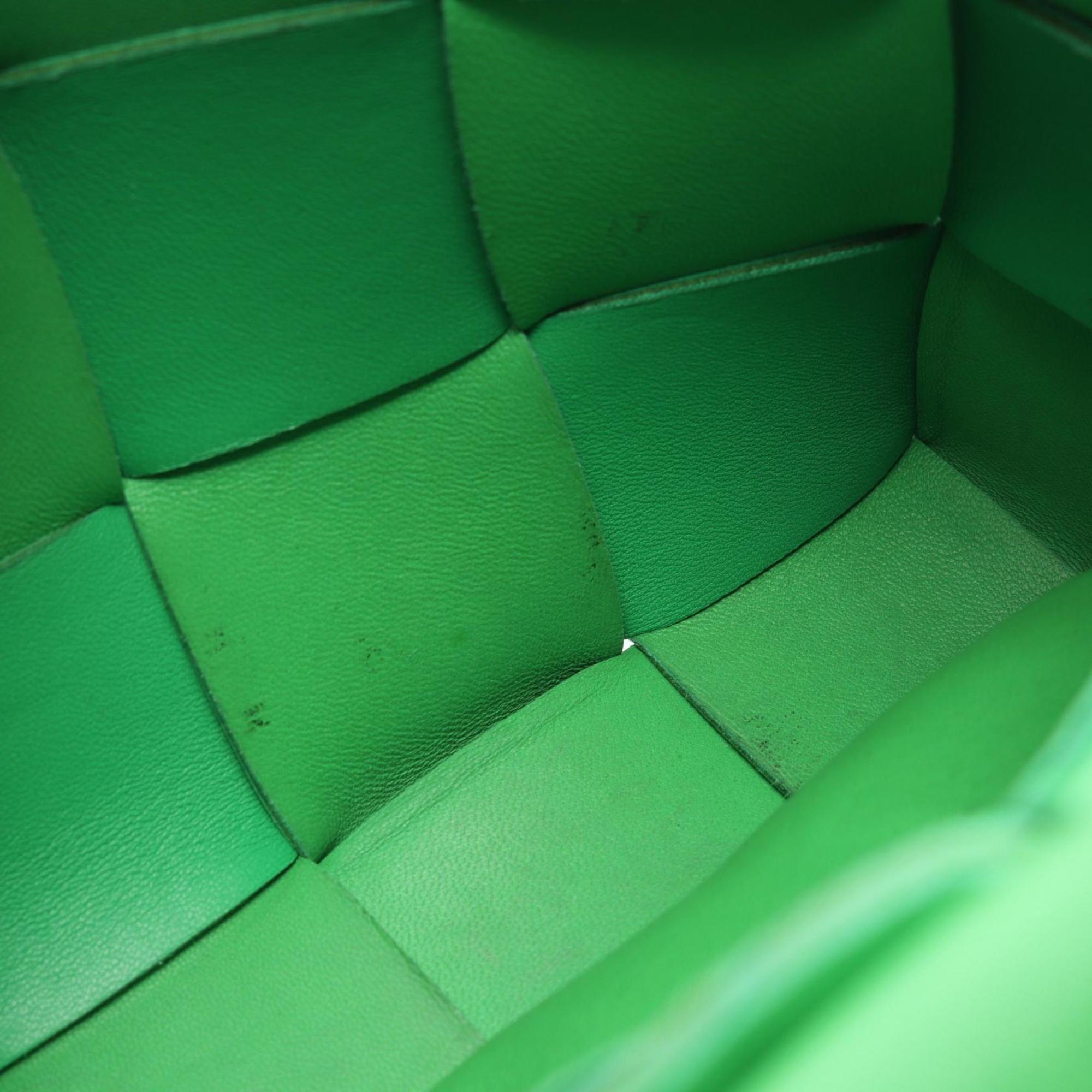 Bottega Veneta Green Leather Shoulder Bag