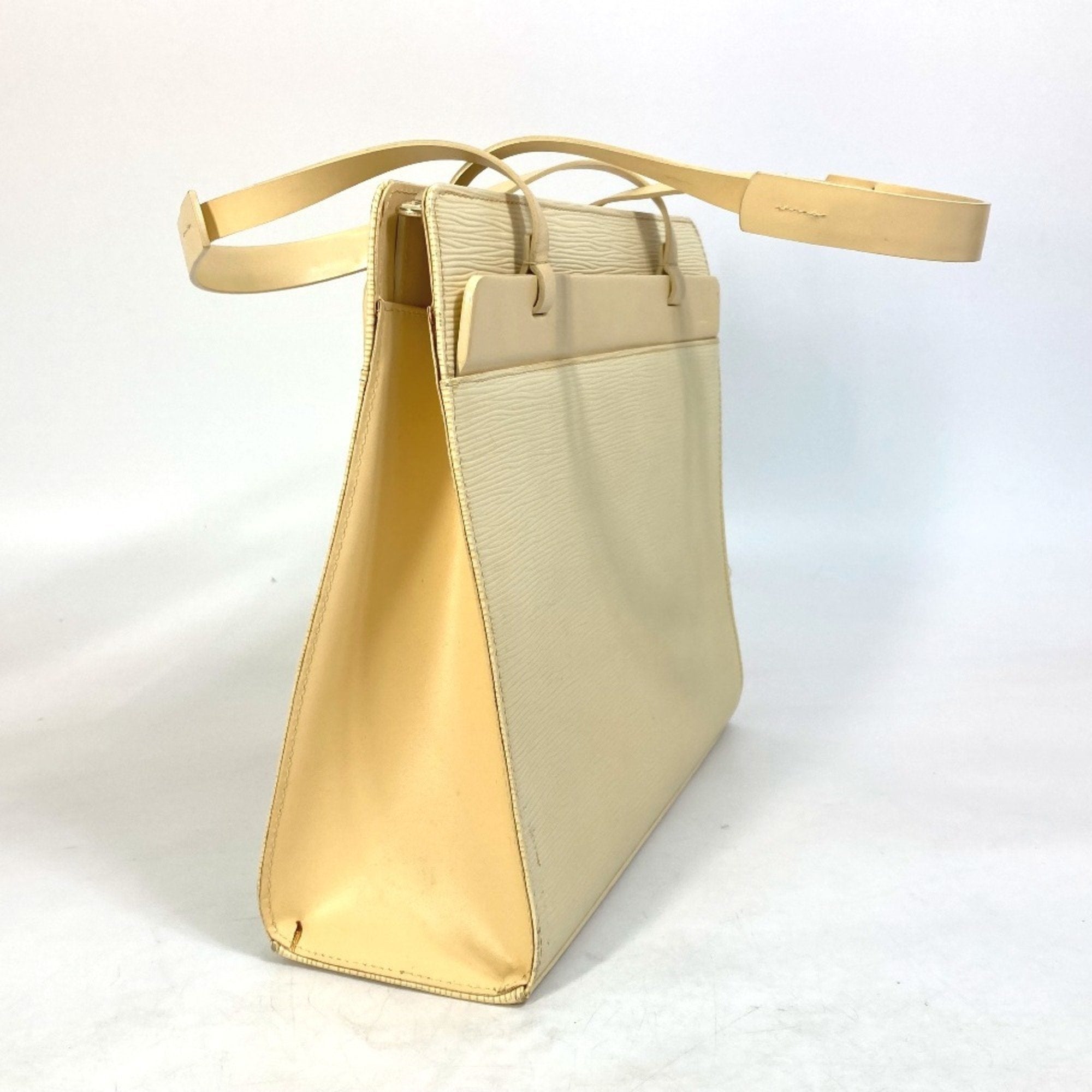 Louis Vuitton Vanilla Yellow Epi Leather Shoulder Bag Tote Bag