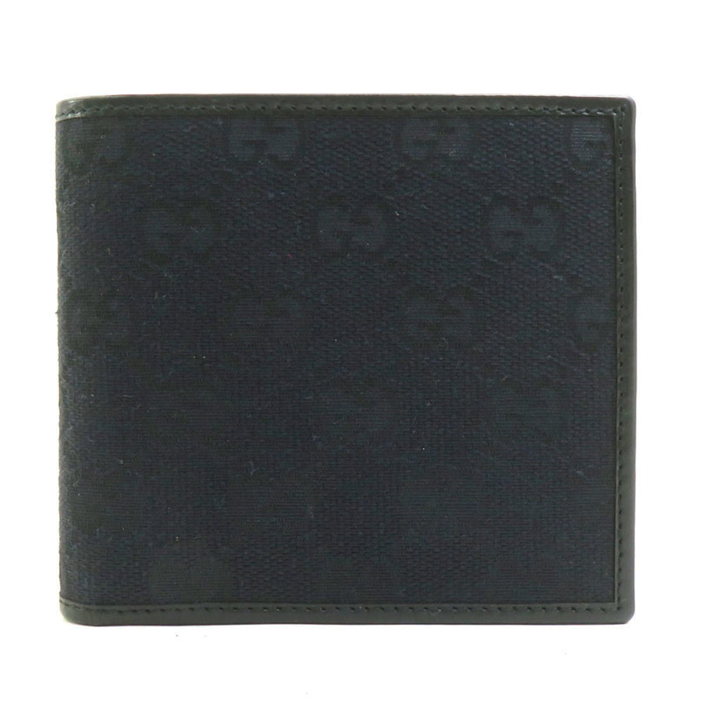 Gucci Black Gg Canvas Wallet (Bi-Fold) (Pre-Owned)