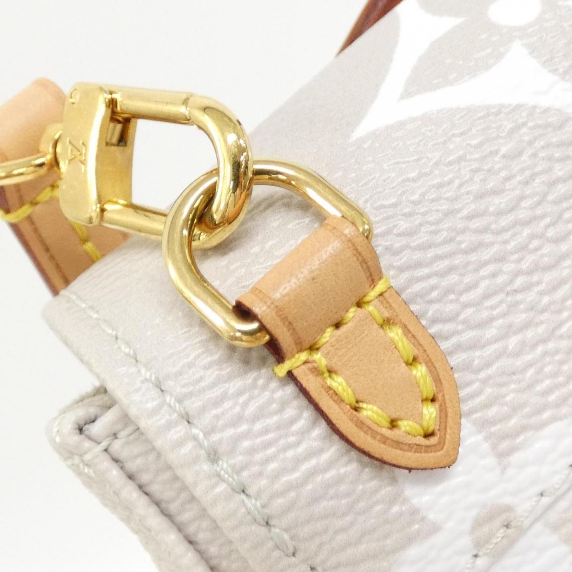 Louis Vuitton Beige White Coated Canvas Backpack