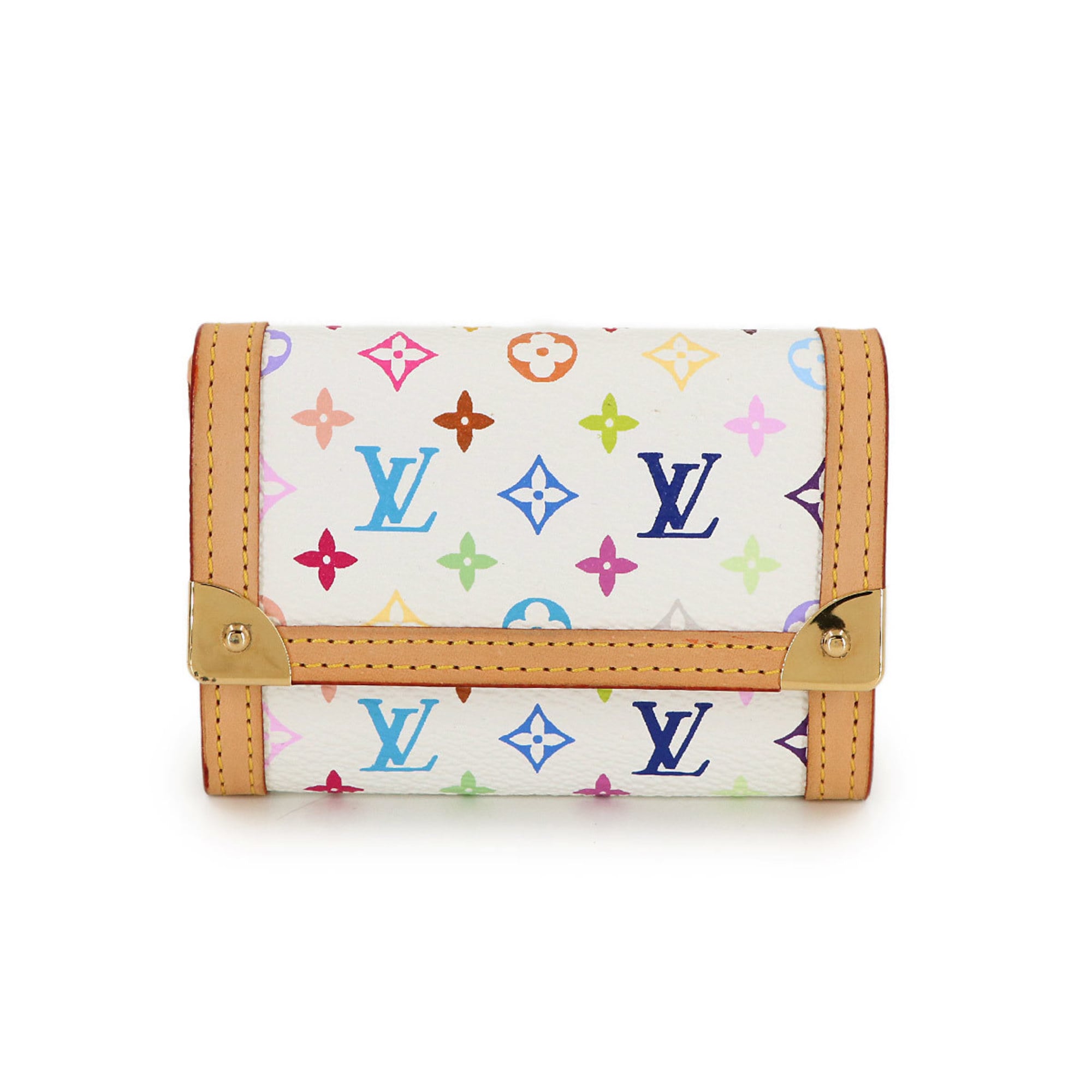 Louis Vuitton Blanc Monogram Multicolore Coin Purse/Coin Case