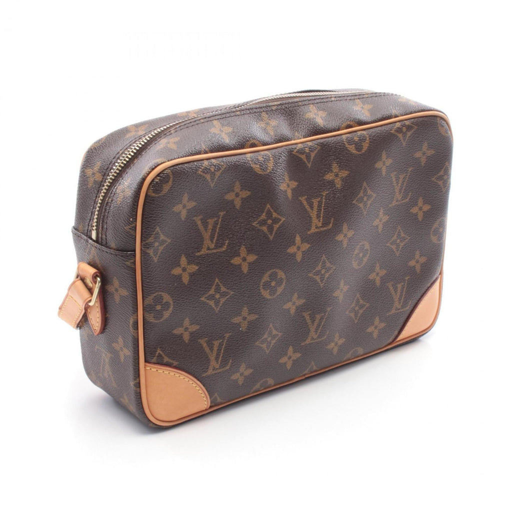 Louis Vuitton Brown Monogram Coated Canvas Leather Handbag Shoulder Bag