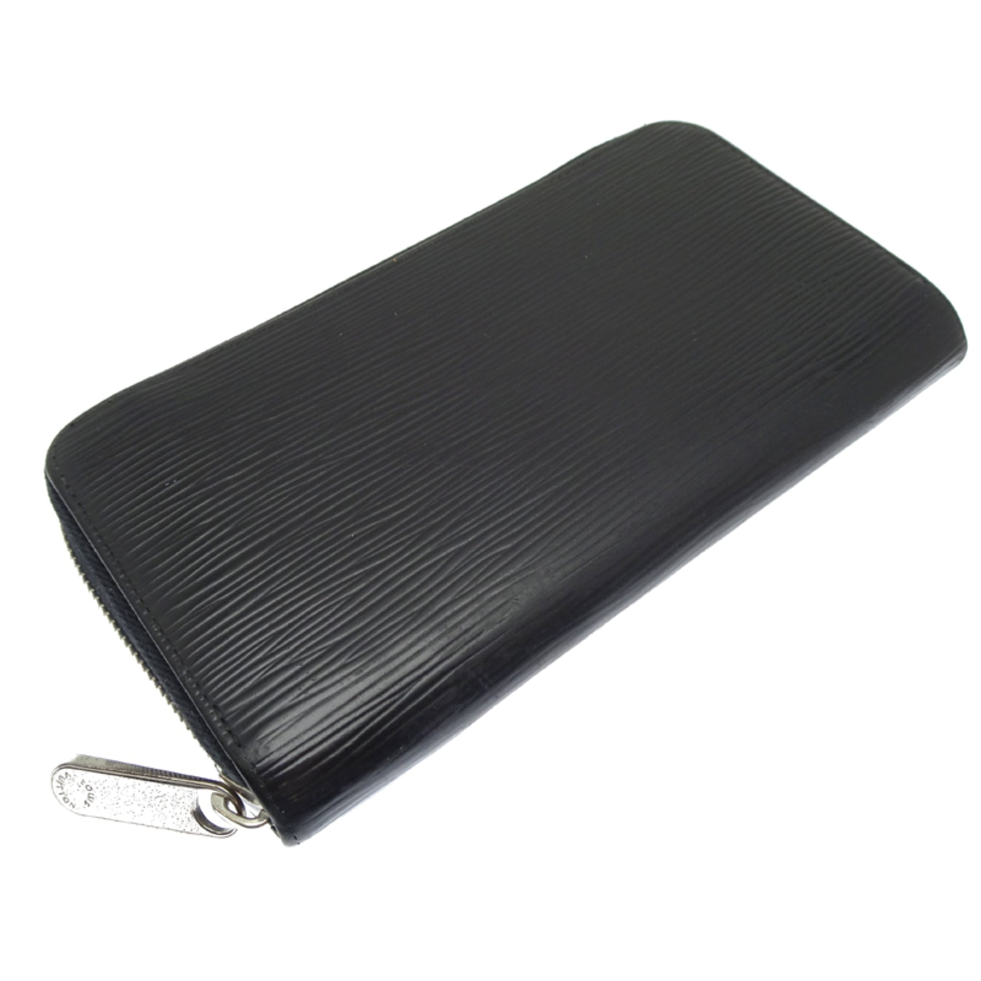 Louis Vuitton Black Noir Epi Leather Long Wallet