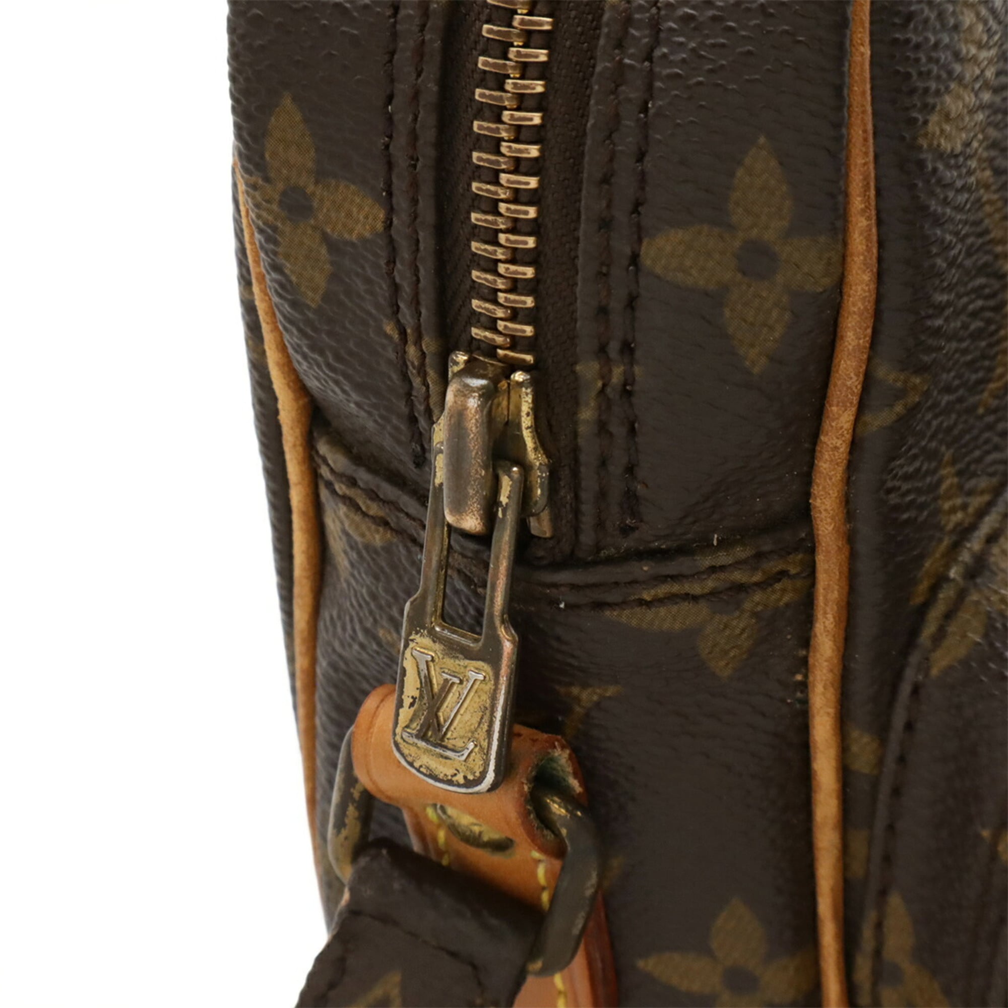 Louis Vuitton Brown Coated Canvas Pochette Shoulder Bag