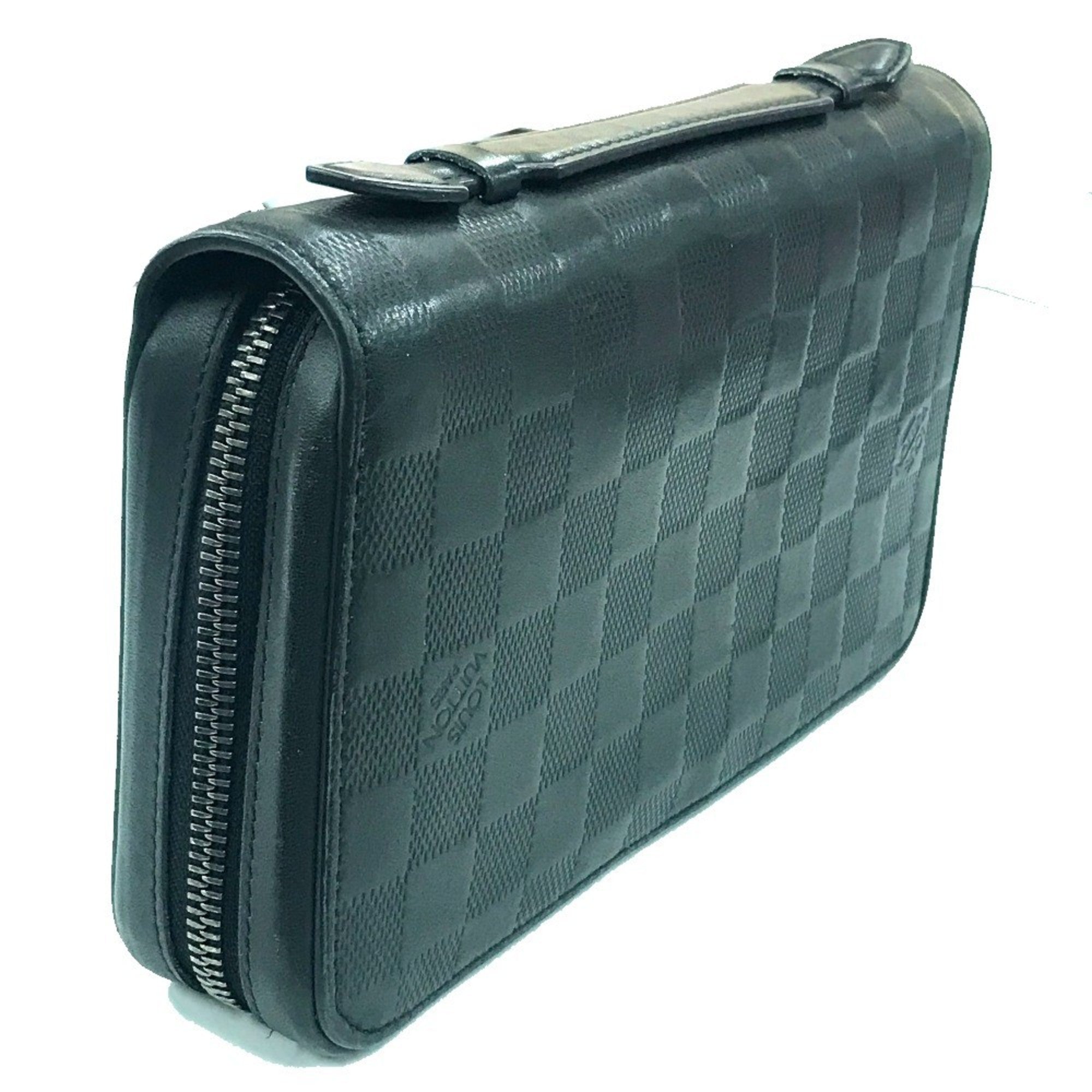 Louis Vuitton Black Noir Damier Infini Leather Coin Purse/Coin Case