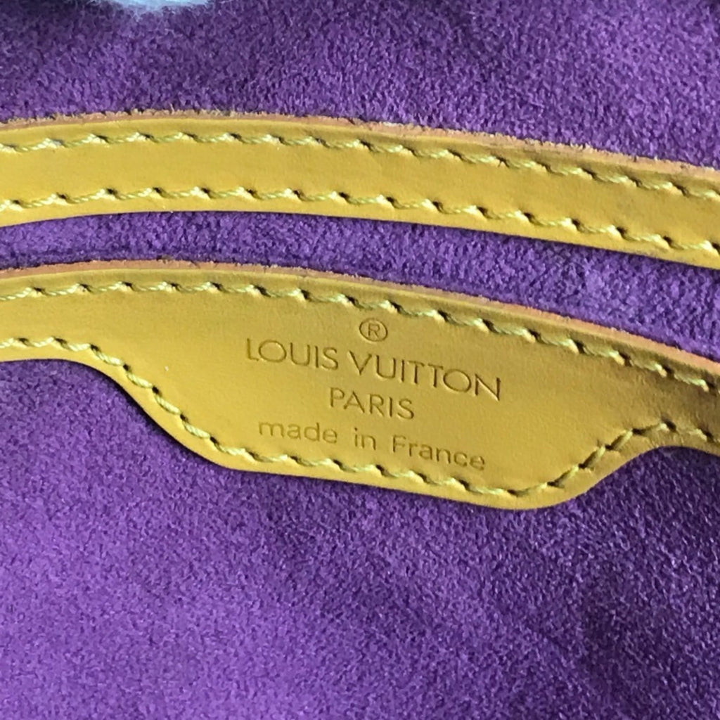 Louis Vuitton Yellow Epi Leather Handbag Tote Bag