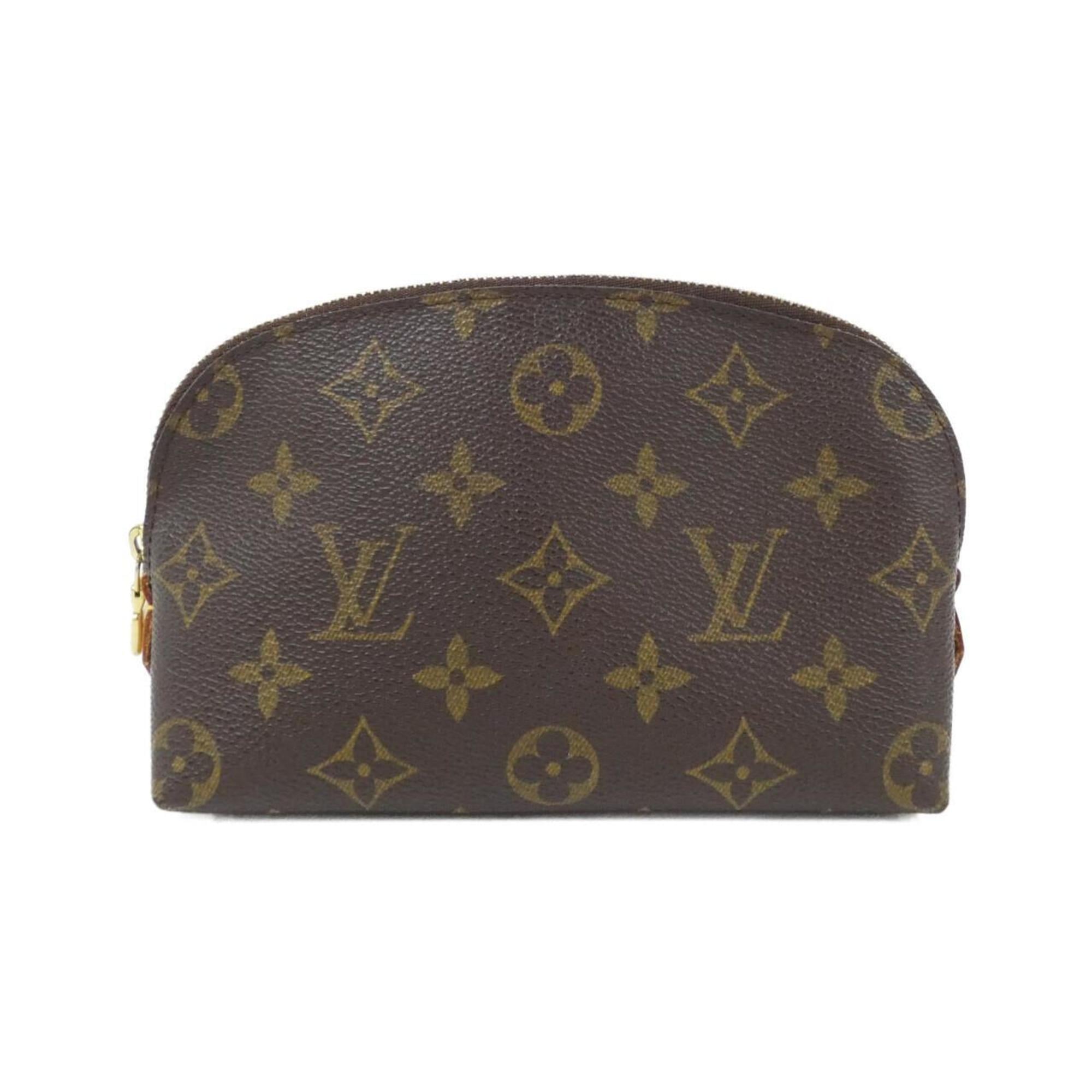 Louis Vuitton Marron Coated Canvas Pochette Pouch