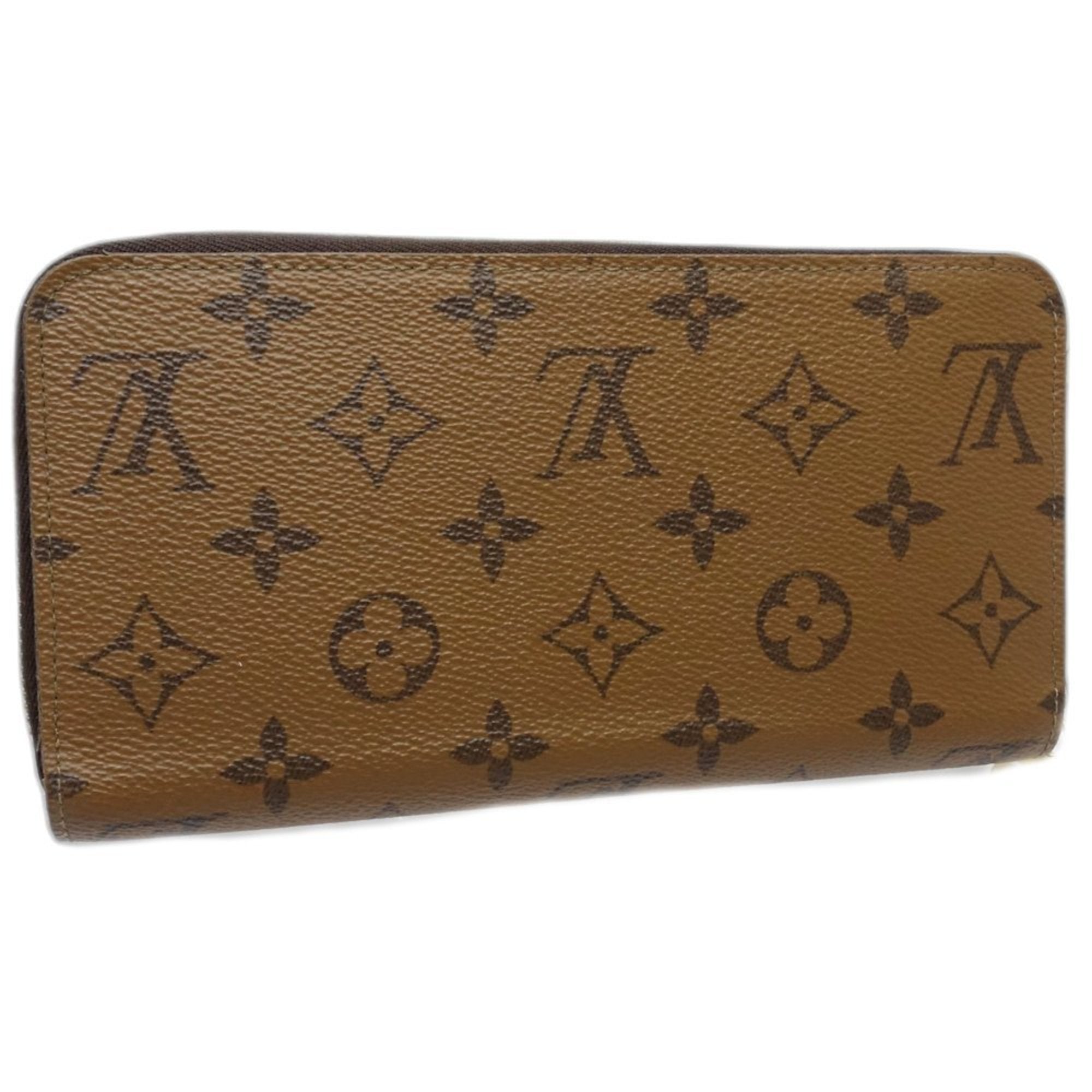 Louis Vuitton Monogram Reverse Brown Leather Long Wallet