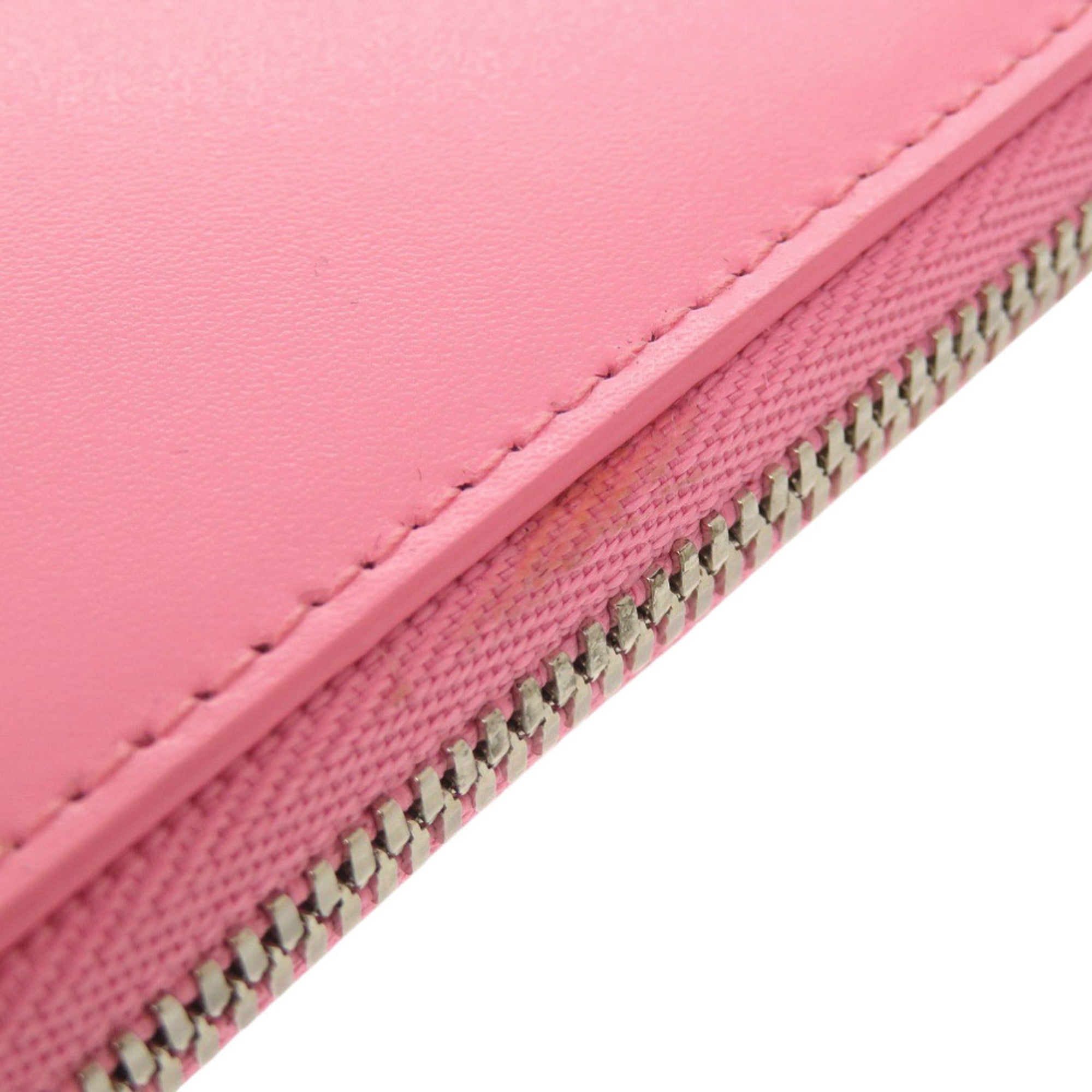 Balenciaga Pink Leather Long Wallet (Bi-Fold)