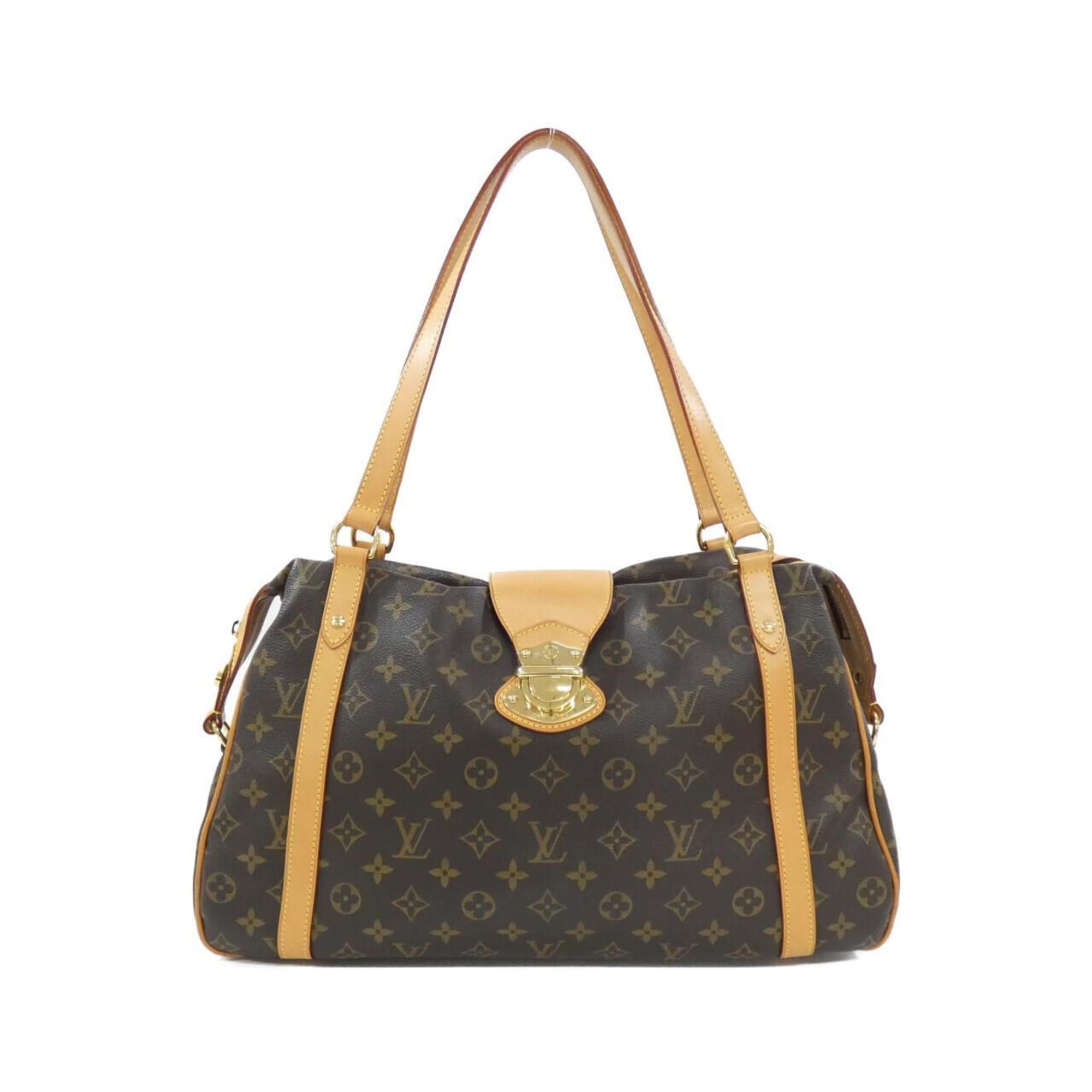 Louis Vuitton Brown Coated Canvas Shoulder Bag