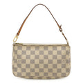 Louis Vuitton Black Damier Azur Ivory Damier Azur Pochette Pouch