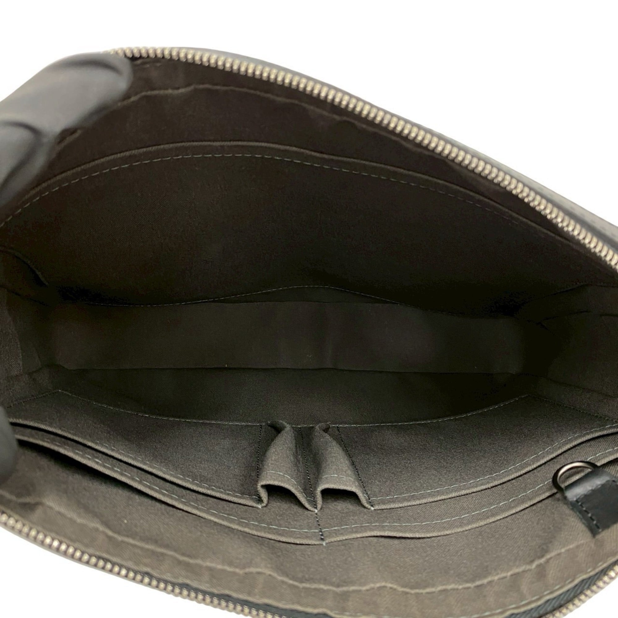 Louis Vuitton Black Leather Pochette Shoulder Bag