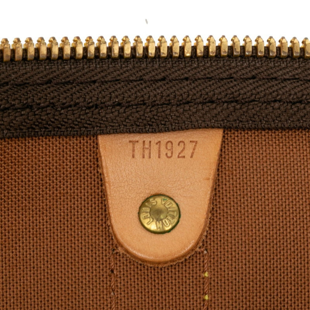Louis Vuitton Brown Pvc Leather Boston Bag Shoulder Bag