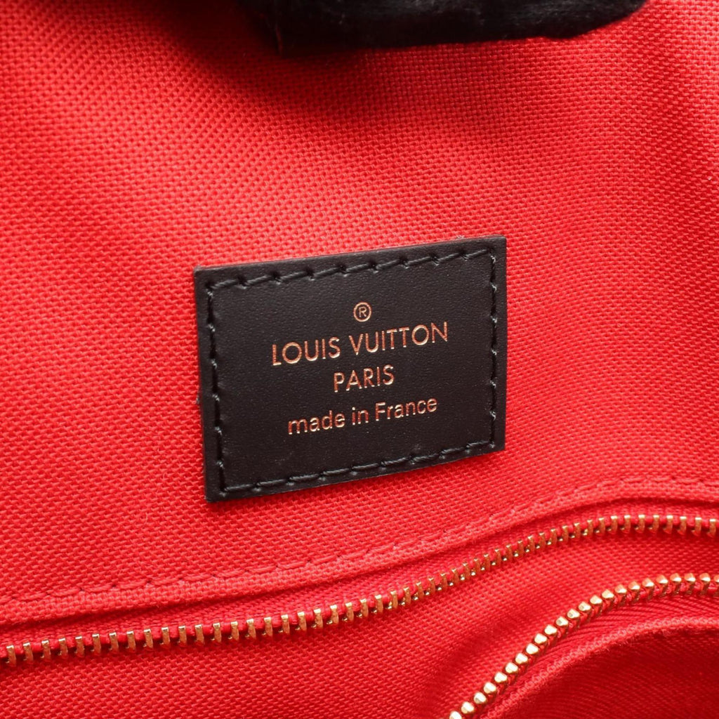 Louis Vuitton Beige Brown Coated Canvas Tote Bag