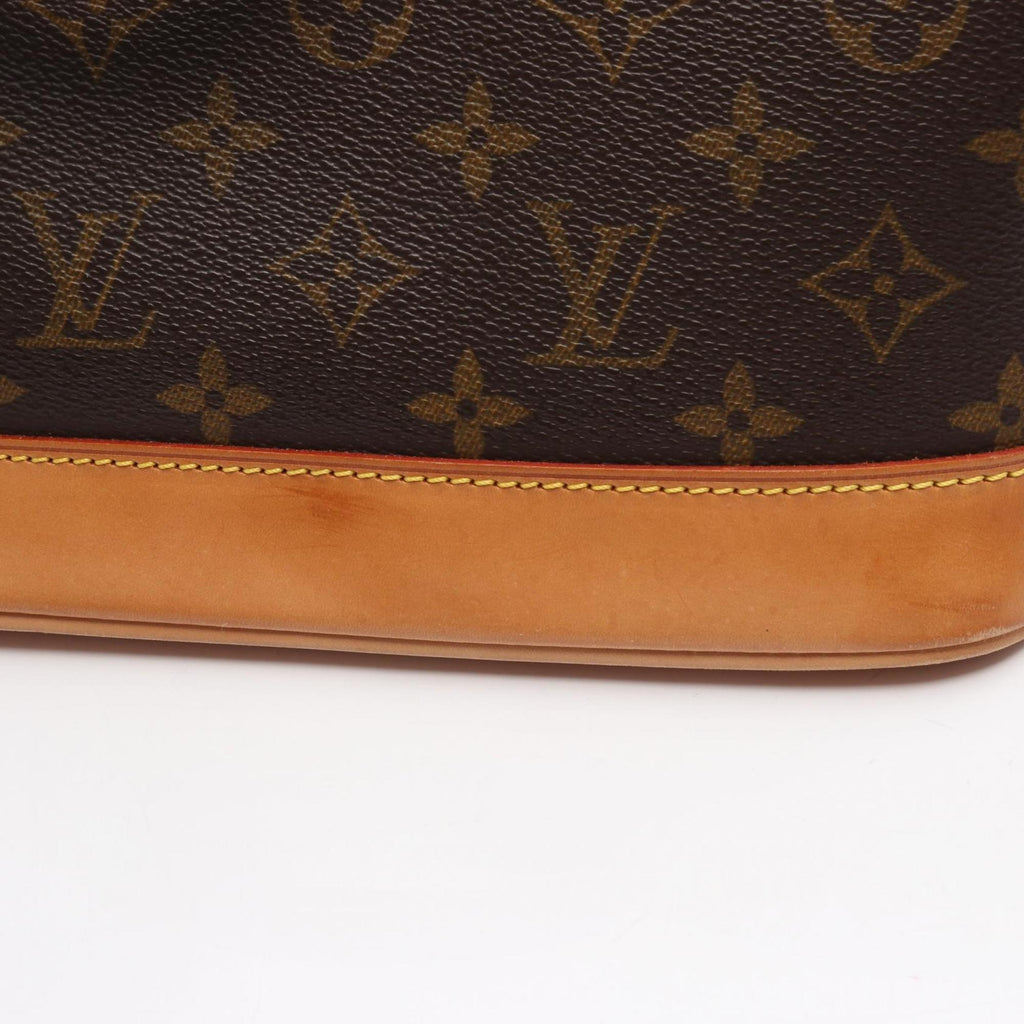 Louis Vuitton Brown Monogram Coated Canvas Leather Handbag