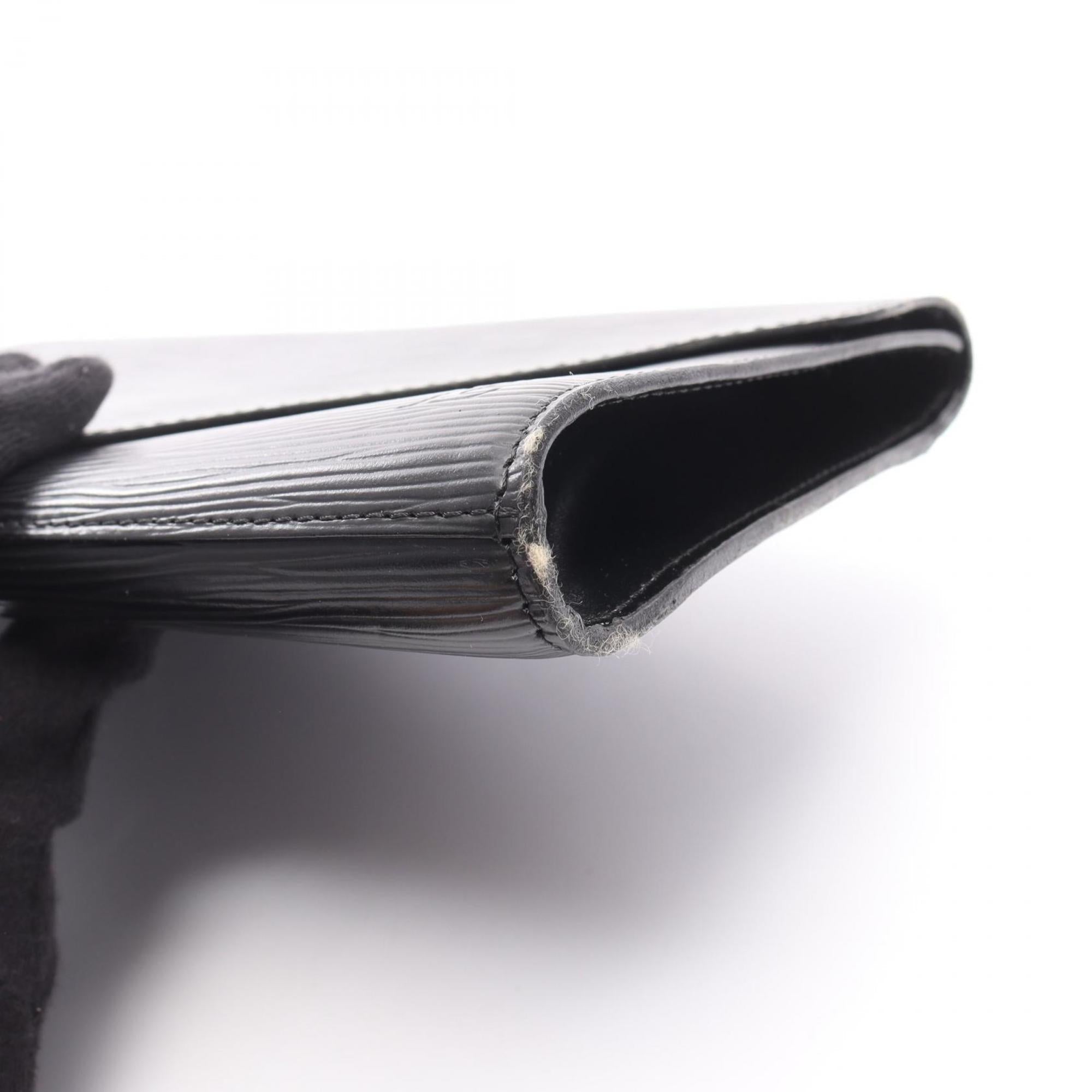 Louis Vuitton Black Noir Epi Leather Clutch Bag