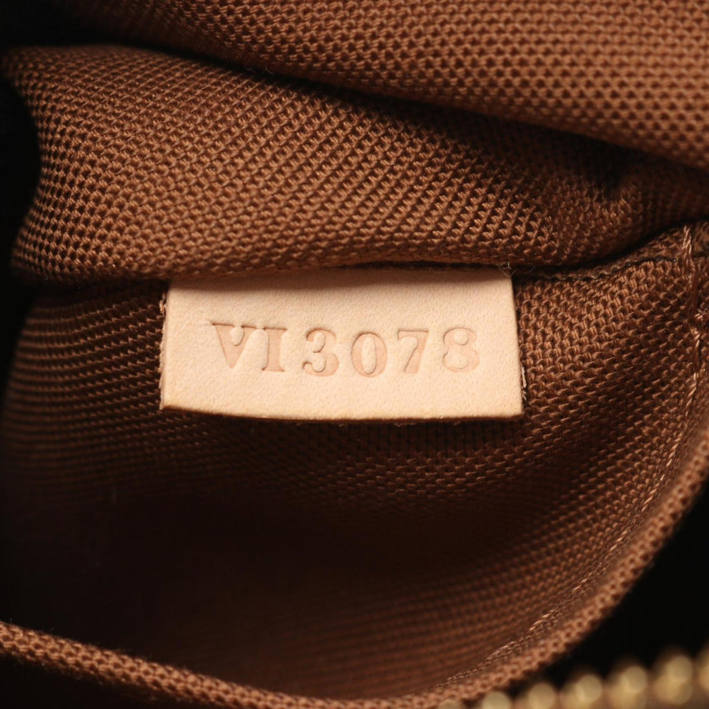 Louis Vuitton Brown Coated Canvas Leather Handbag