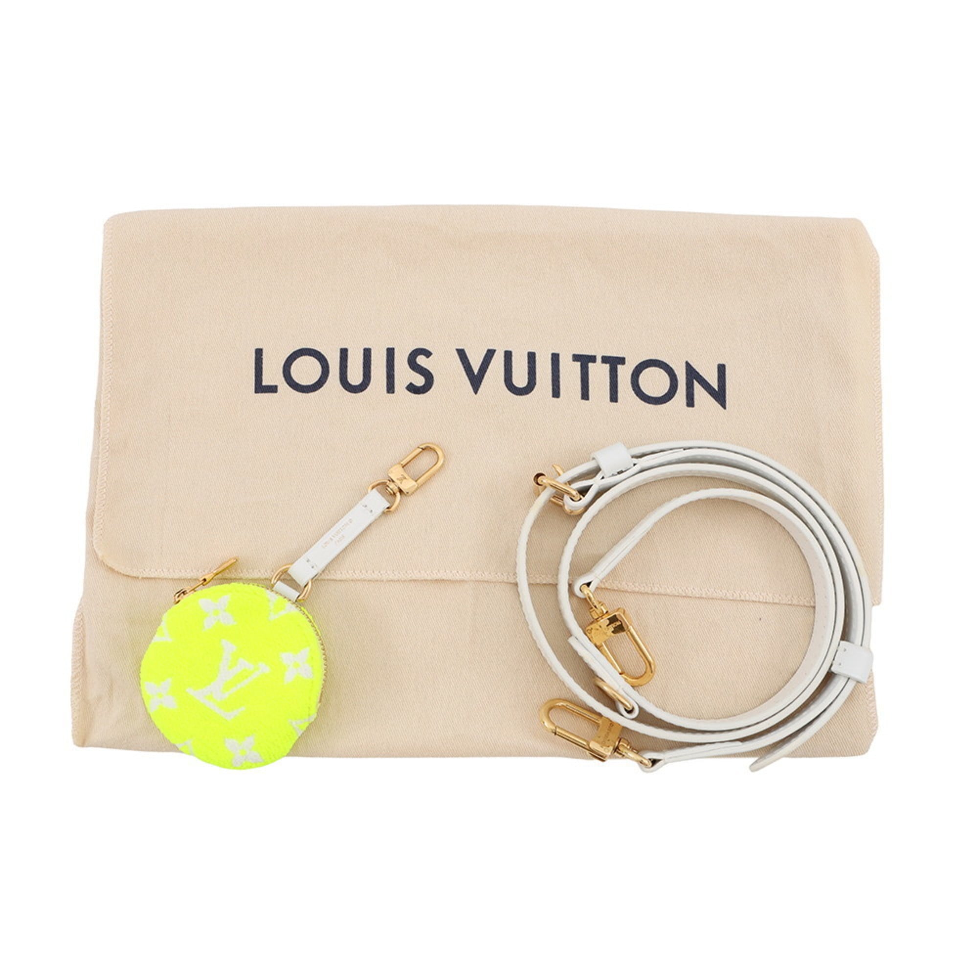 Louis Vuitton Brown Monogram White Yellow Monogram Handbag Shoulder Bag