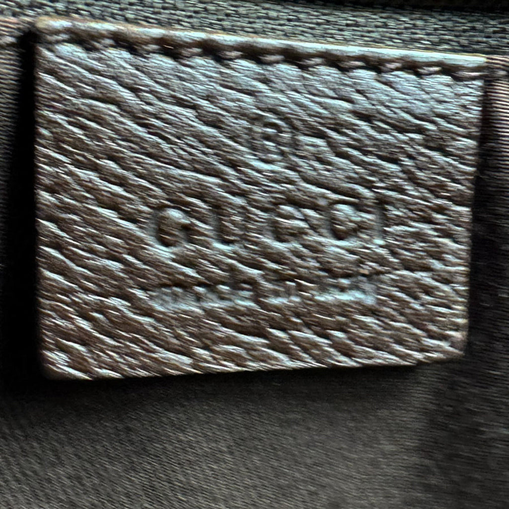 Gucci Brown Brown Gg Gg Canvas Leather Handbag (Pre-Owned)
