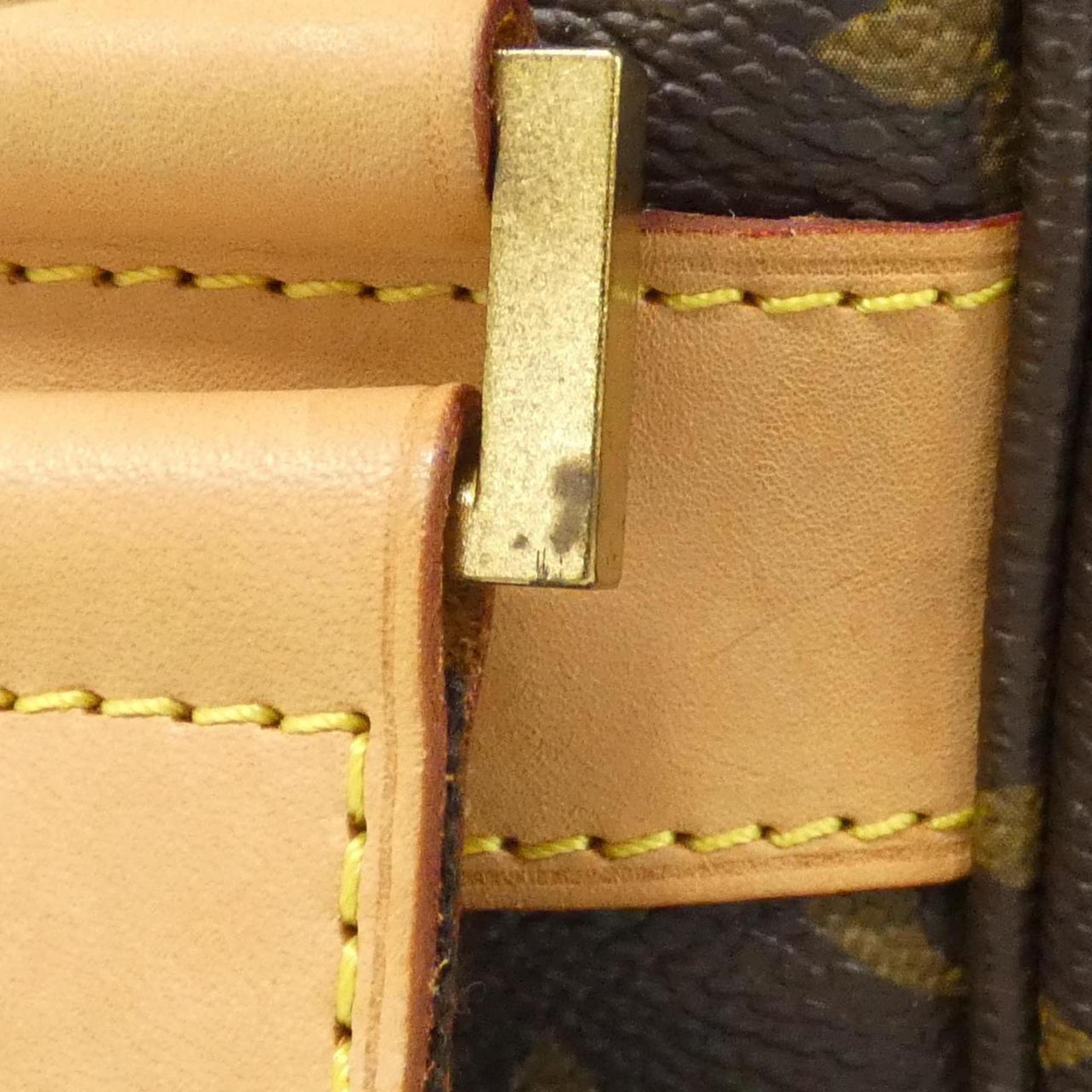 Louis Vuitton Brown Coated Canvas Handbag