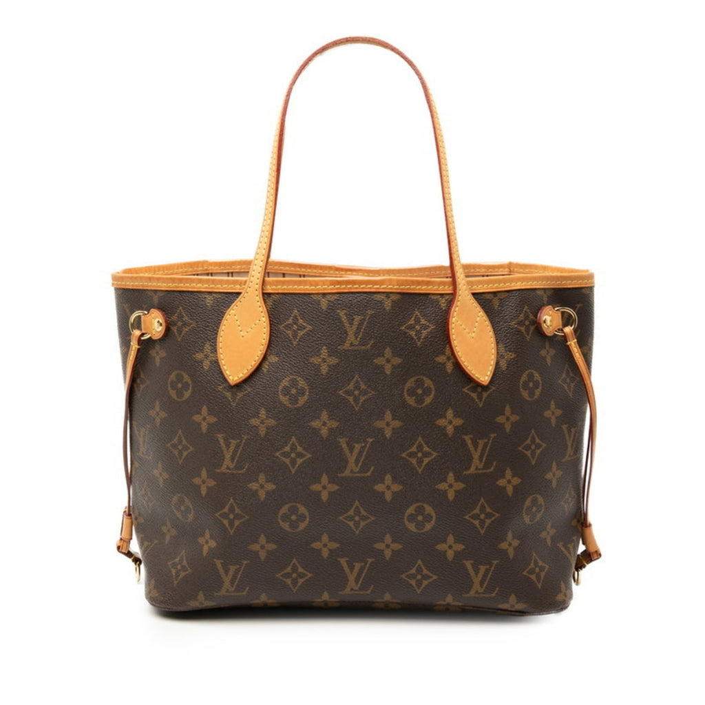 Louis Vuitton Brown Pvc Leather Handbag Tote Bag