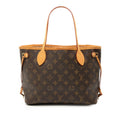 Louis Vuitton Brown Pvc Leather Handbag Tote Bag