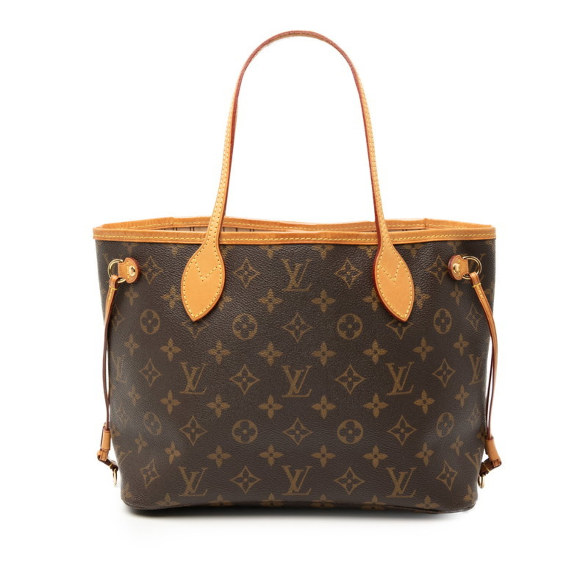 Louis Vuitton Brown Pvc Leather Handbag Tote Bag