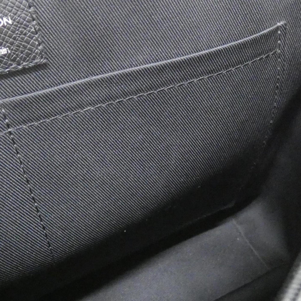 Louis Vuitton Black Coated Canvas Leather Shoulder Bag