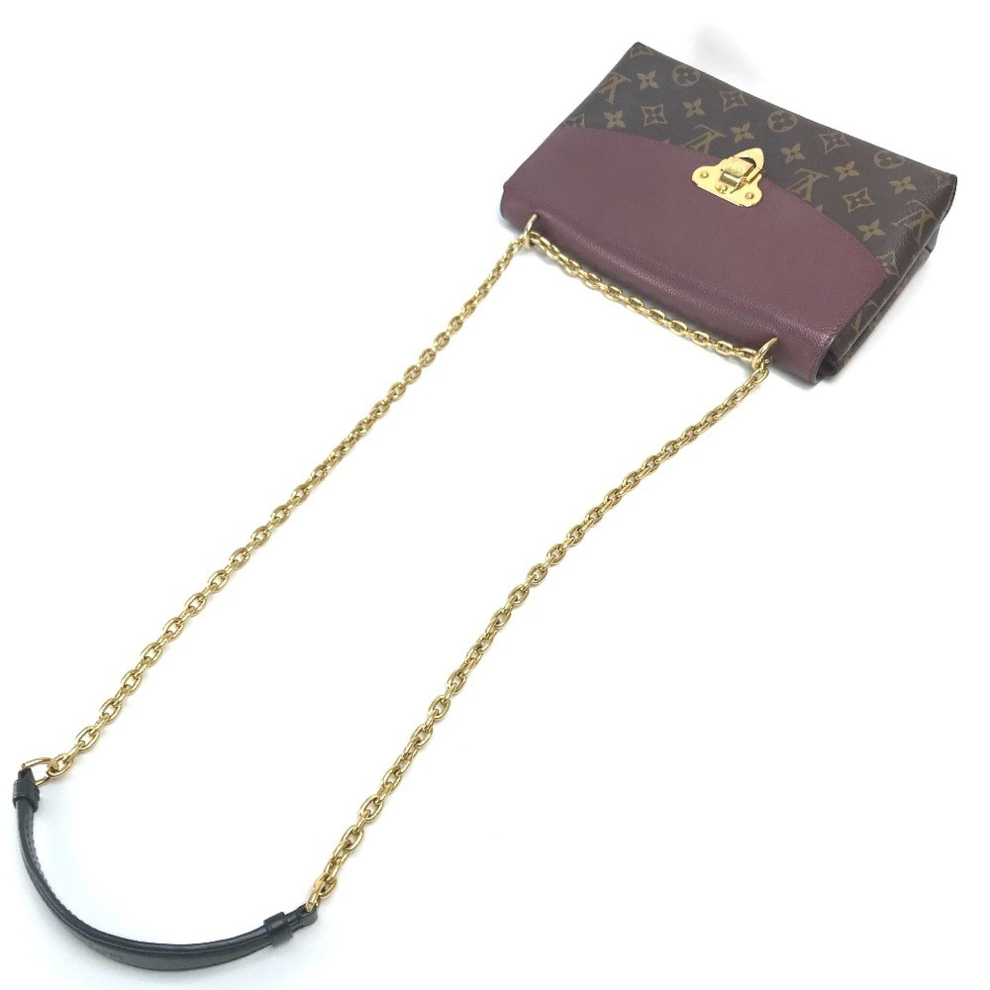 Louis Vuitton Bordeaux Brown Monogram Leather Shoulder Bag