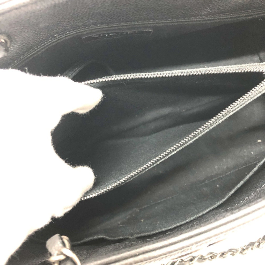 Chanel Black Leather Shoulder Bag