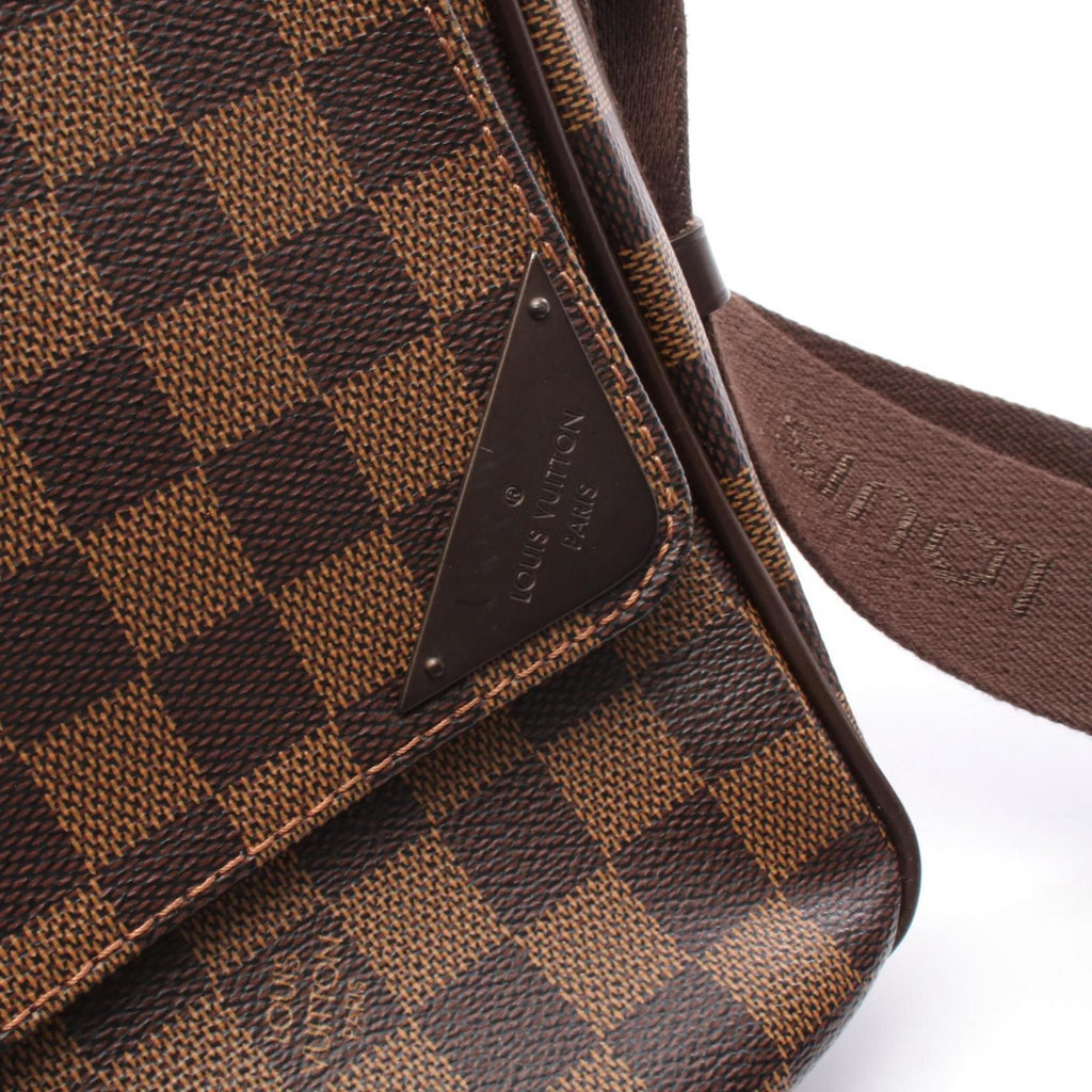 Louis Vuitton Brown Damier Canvas Coated Canvas Leather Shoulder Bag
