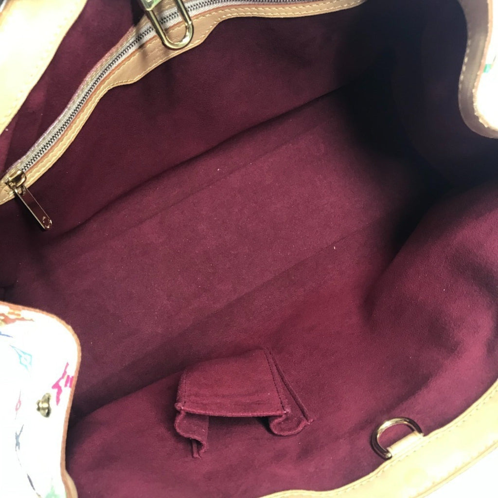 Louis Vuitton Blanc White Monogram Multicolore Shoulder Bag Tote Bag
