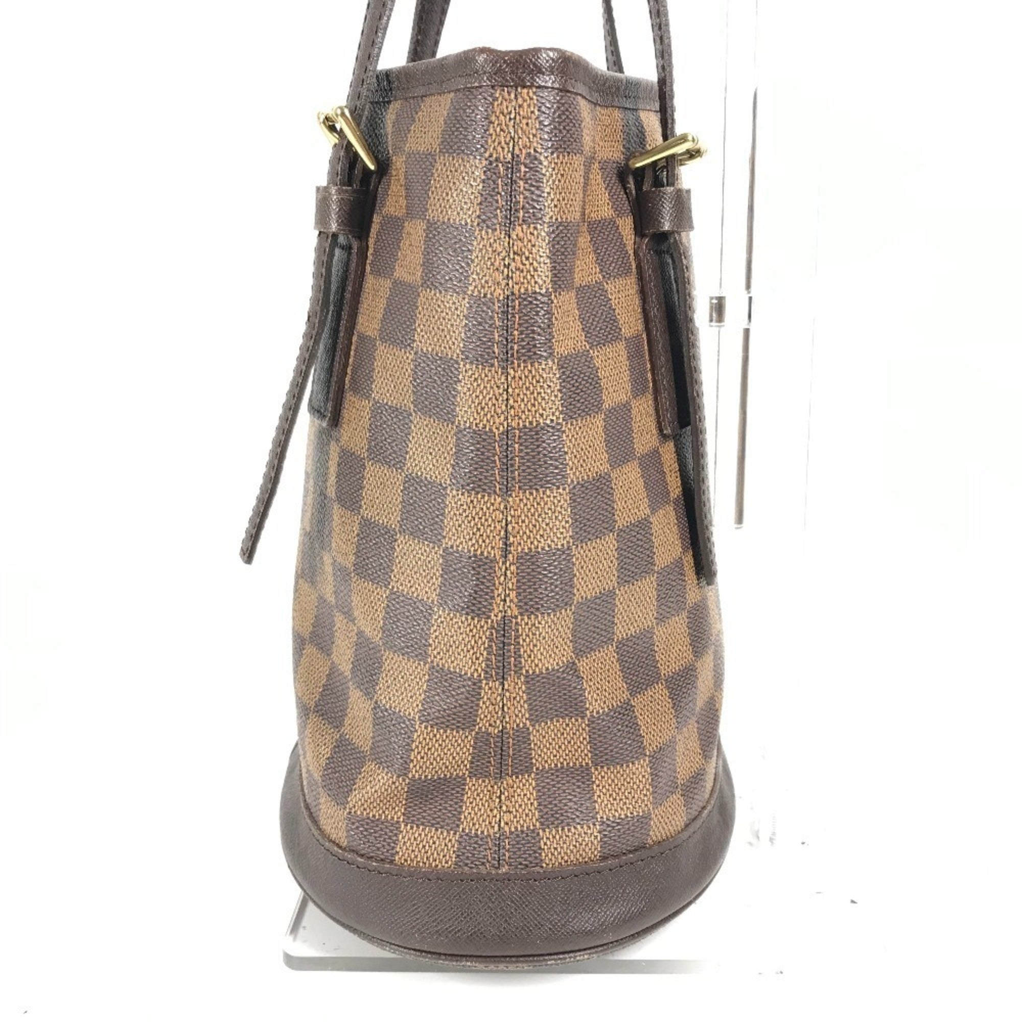 Louis Vuitton Brown Damier Canvas Ebene Damier Canvas Pouch Shoulder Bag Tote Bag