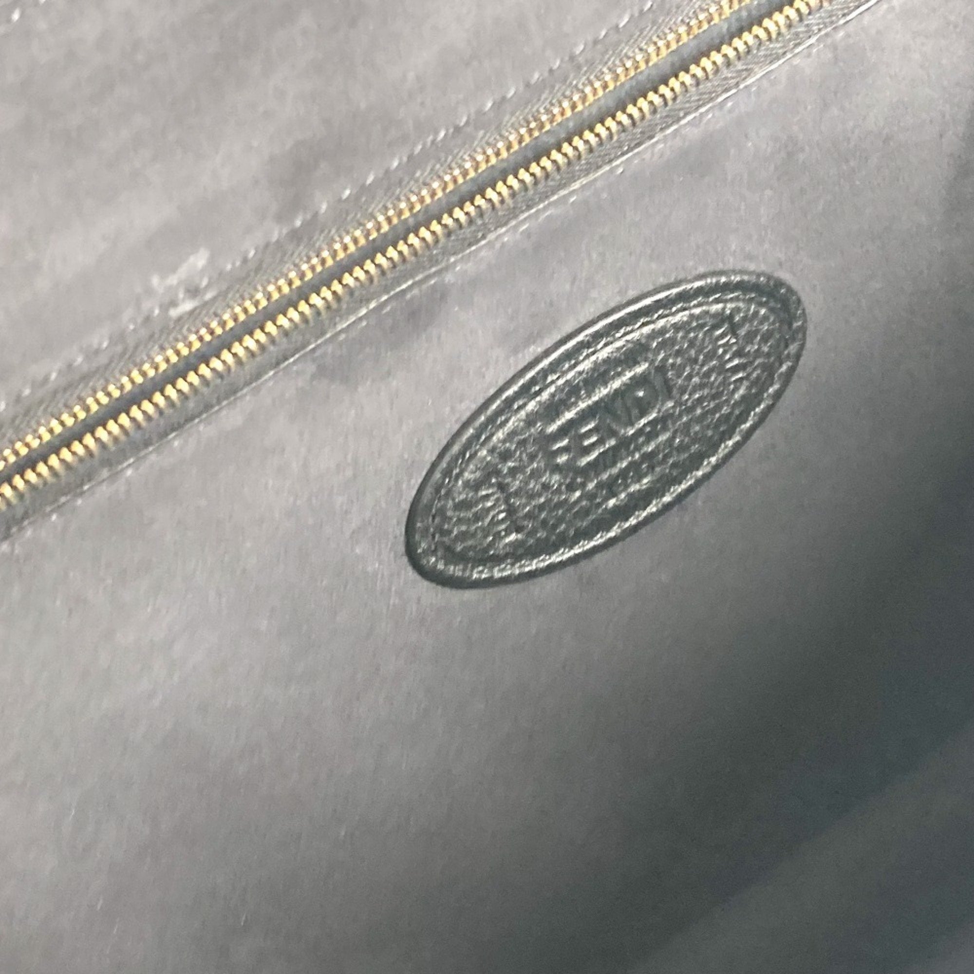 Fendi Black Leather Briefcase Handbag