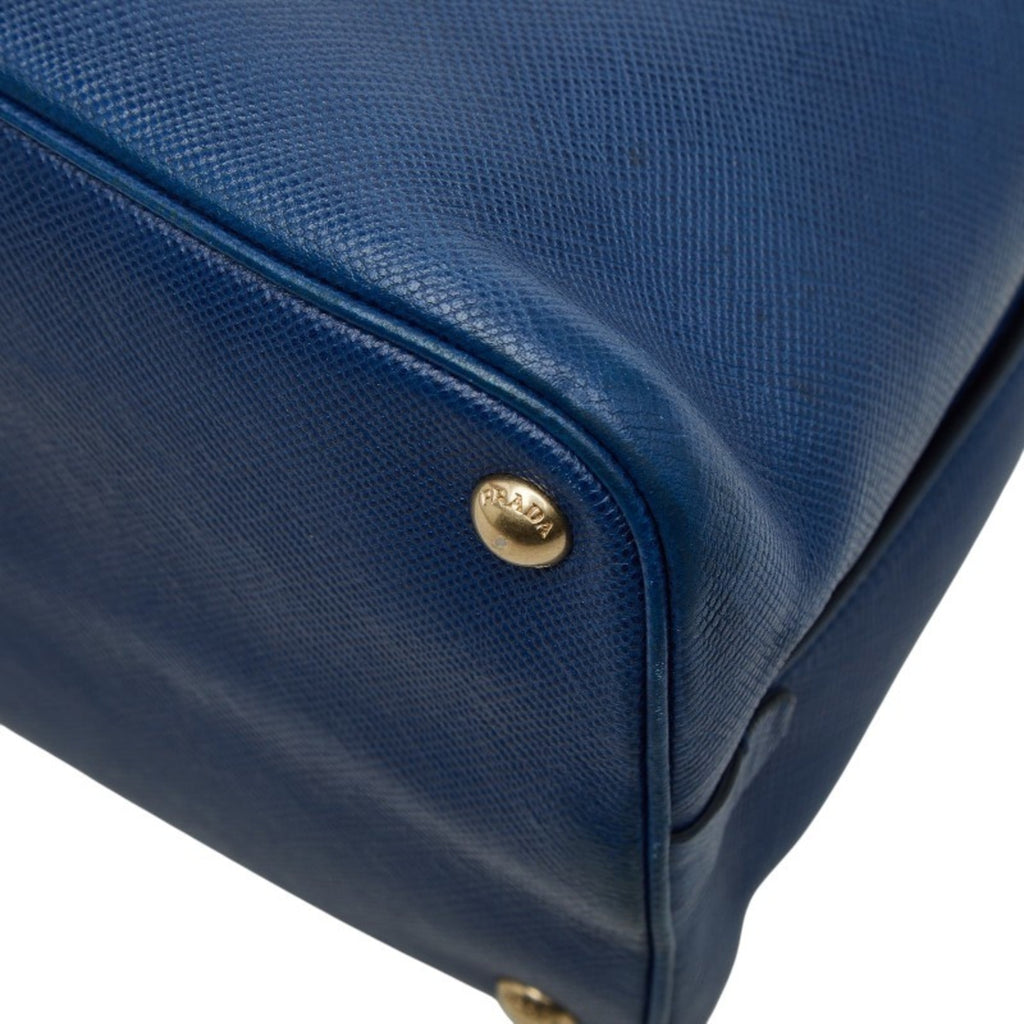 Prada Blue Leather Handbag
