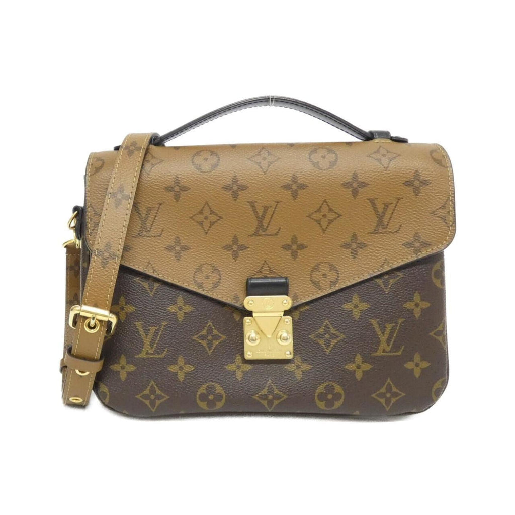 Louis Vuitton Brown Coated Canvas Handbag Pochette