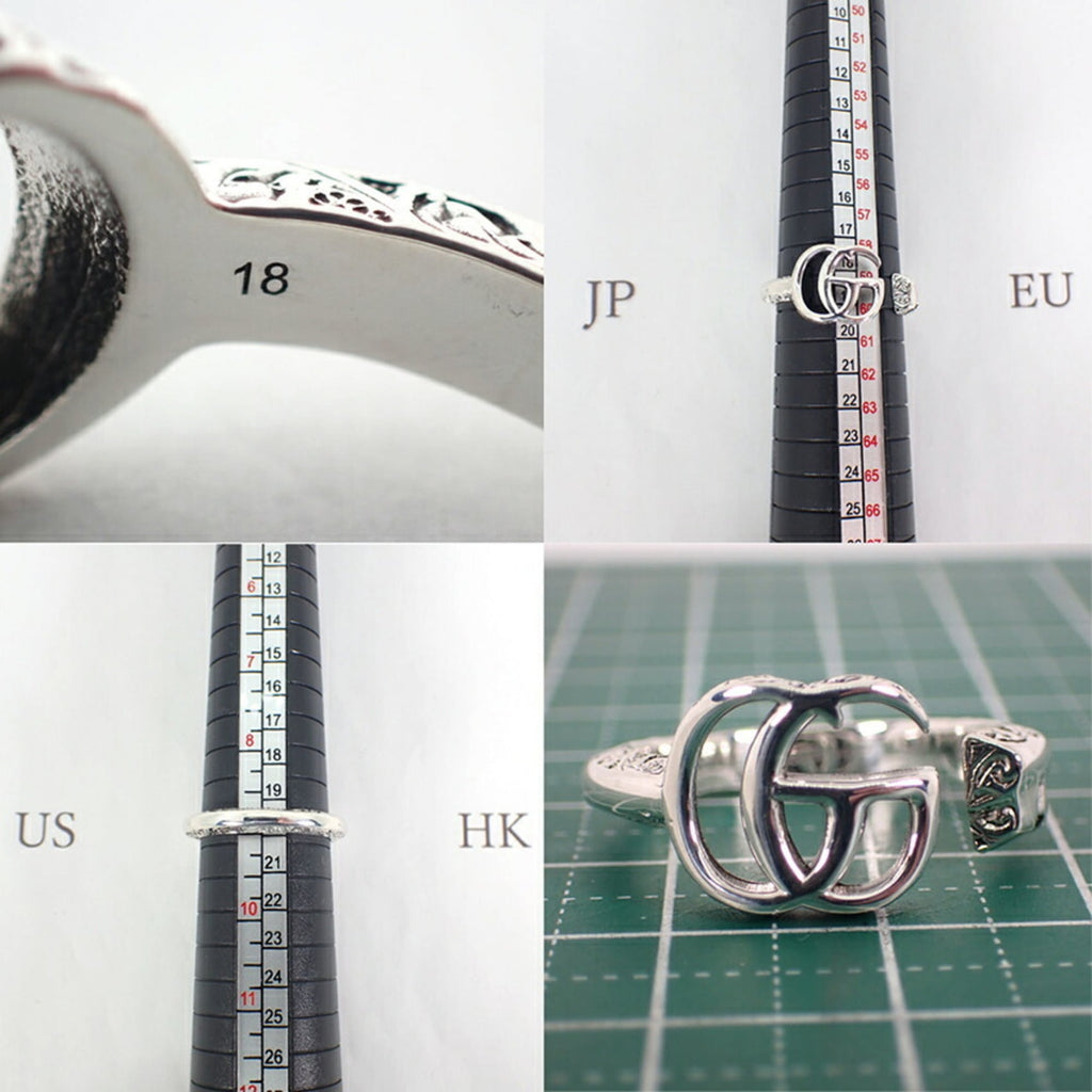 Gucci Sterling Silver 925 Band Ring (Pre-Owned)