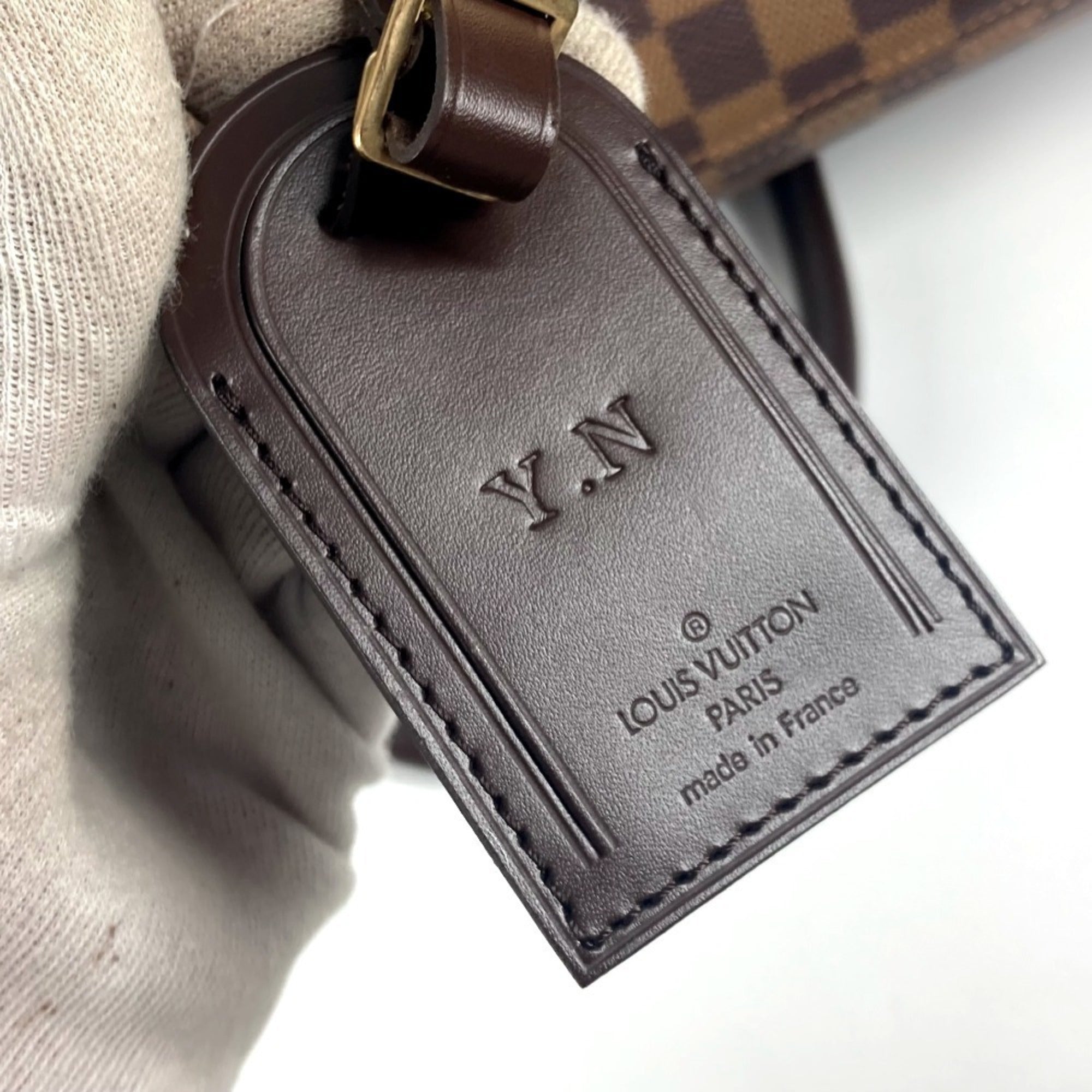 Louis Vuitton Brown Damier Canvas Ebene Damier Canvas Boston Bag