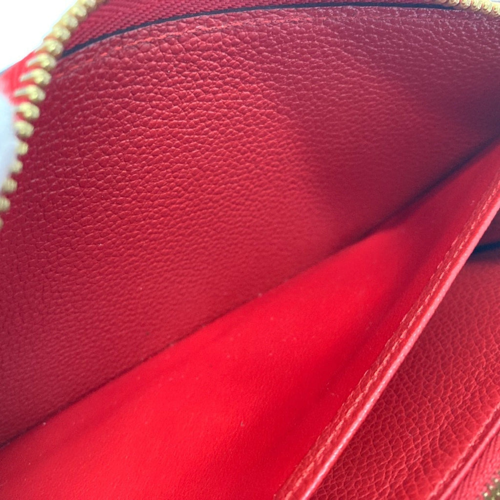 Louis Vuitton Monogram Empreinte Cerise Red Color Monogram Empreinte Long Wallet