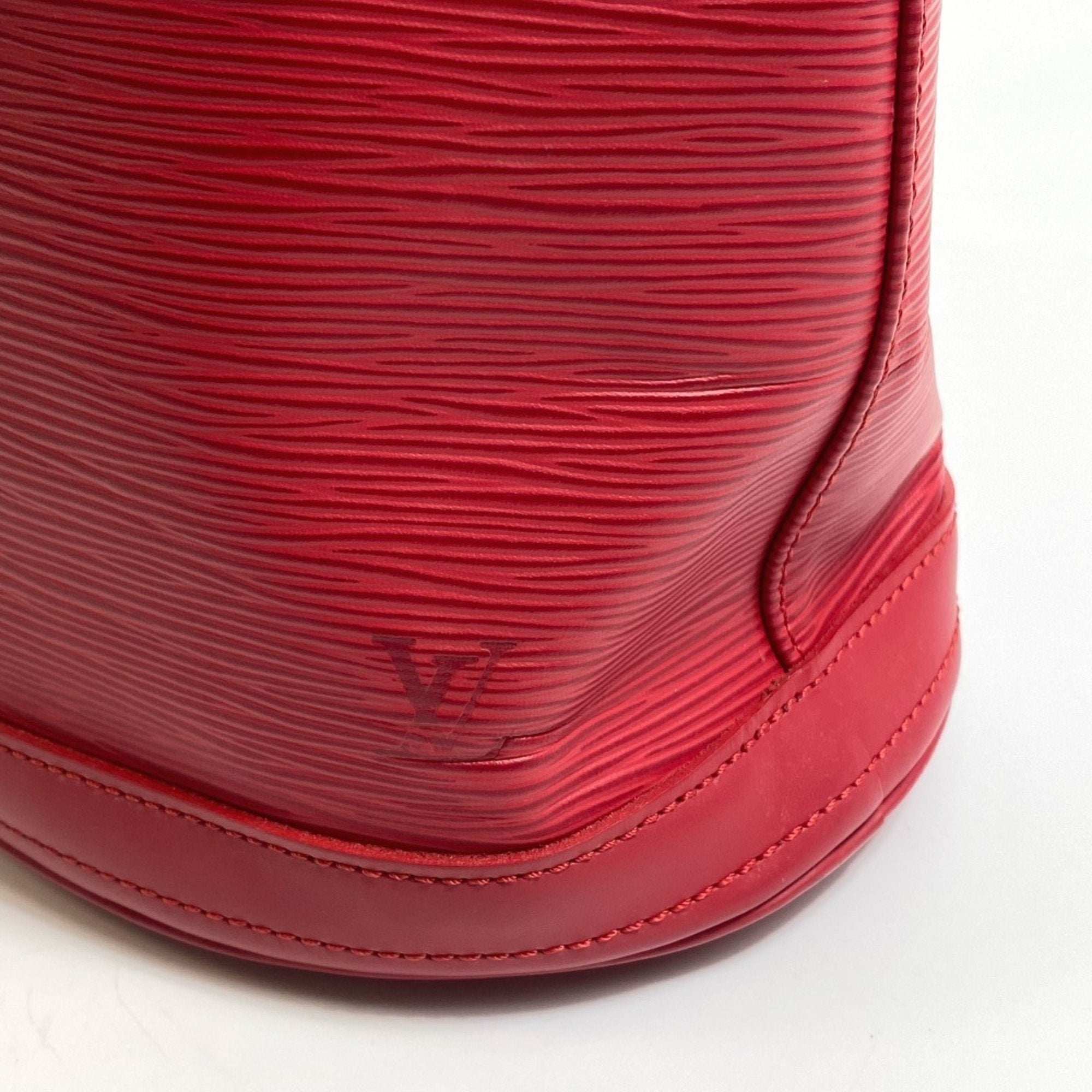 Louis Vuitton Red Color Rouge Epi Leather Pouch Shoulder Bag